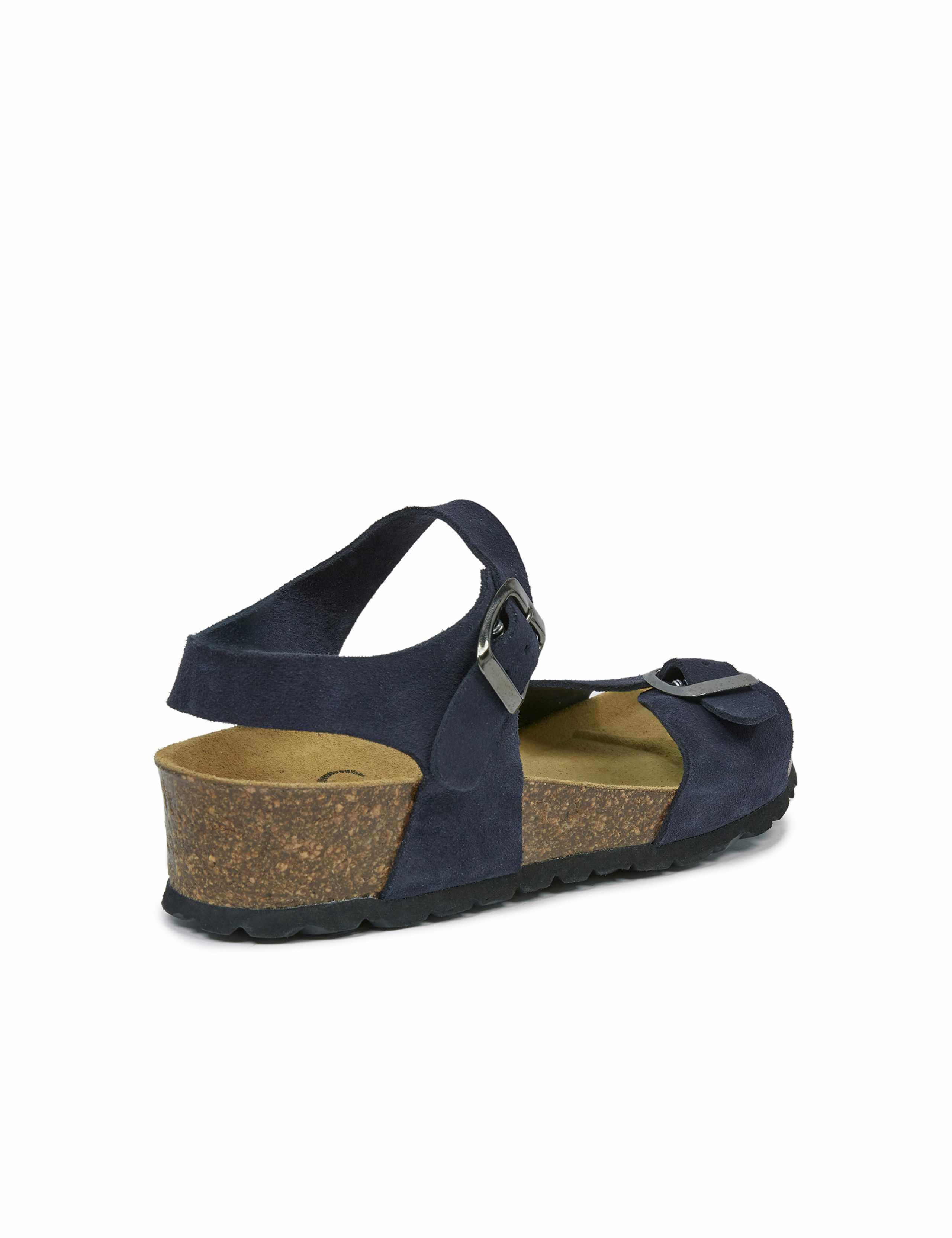 Suede Ankle Strap Flat Sandals 7 of 7