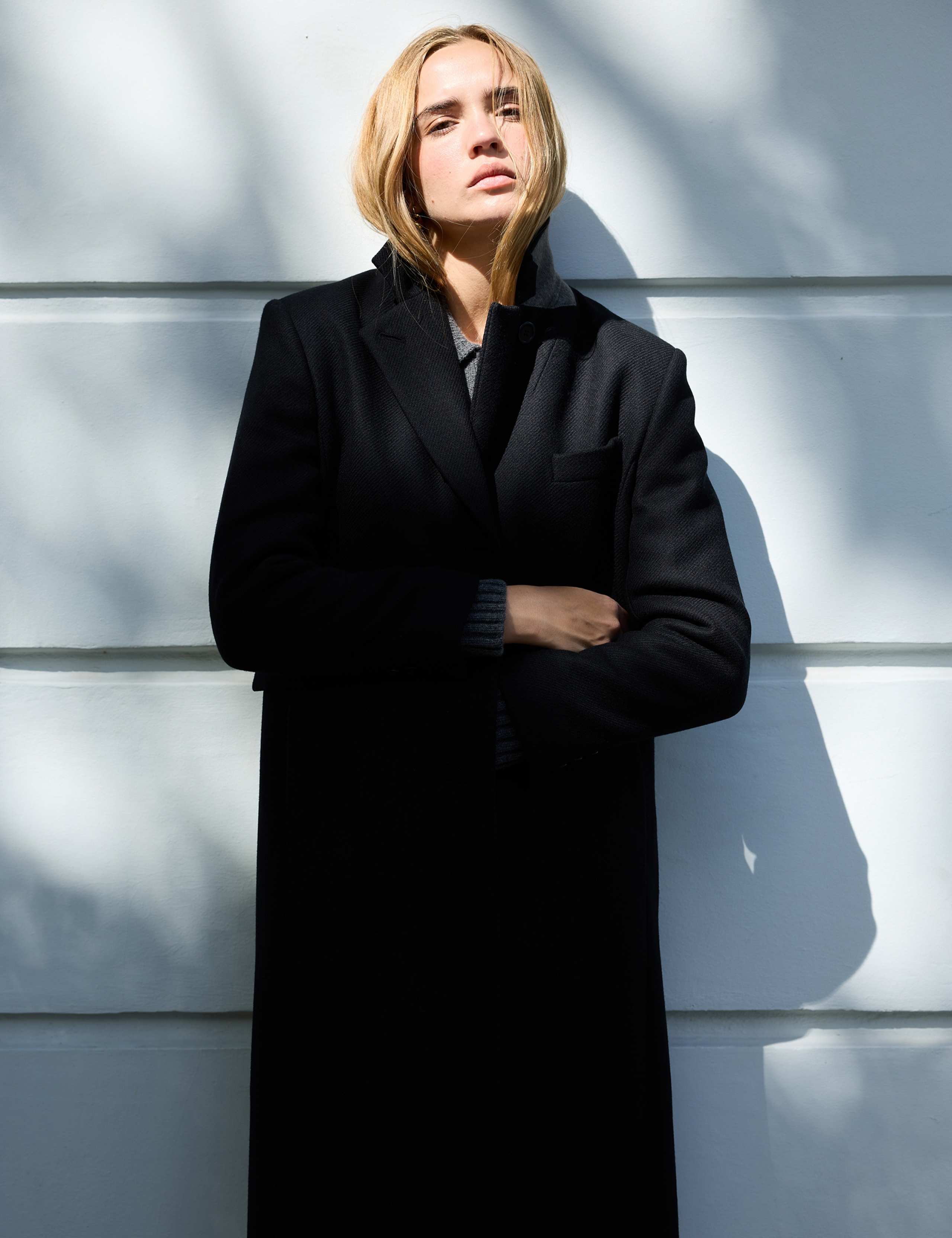 Hana Regular Fit Longline Wool Coat 3 of 7