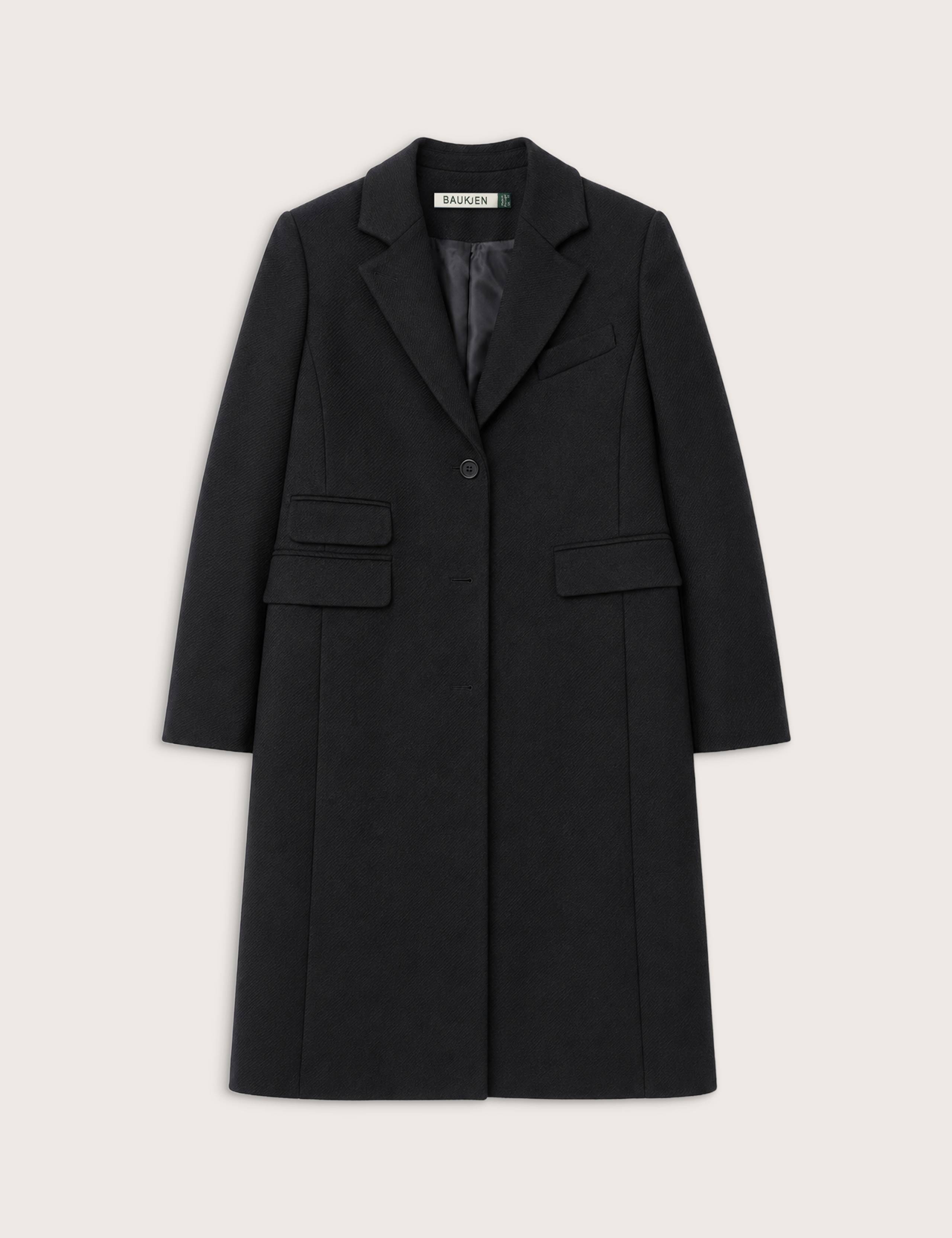 Hana Regular Fit Longline Wool Coat 2 of 7