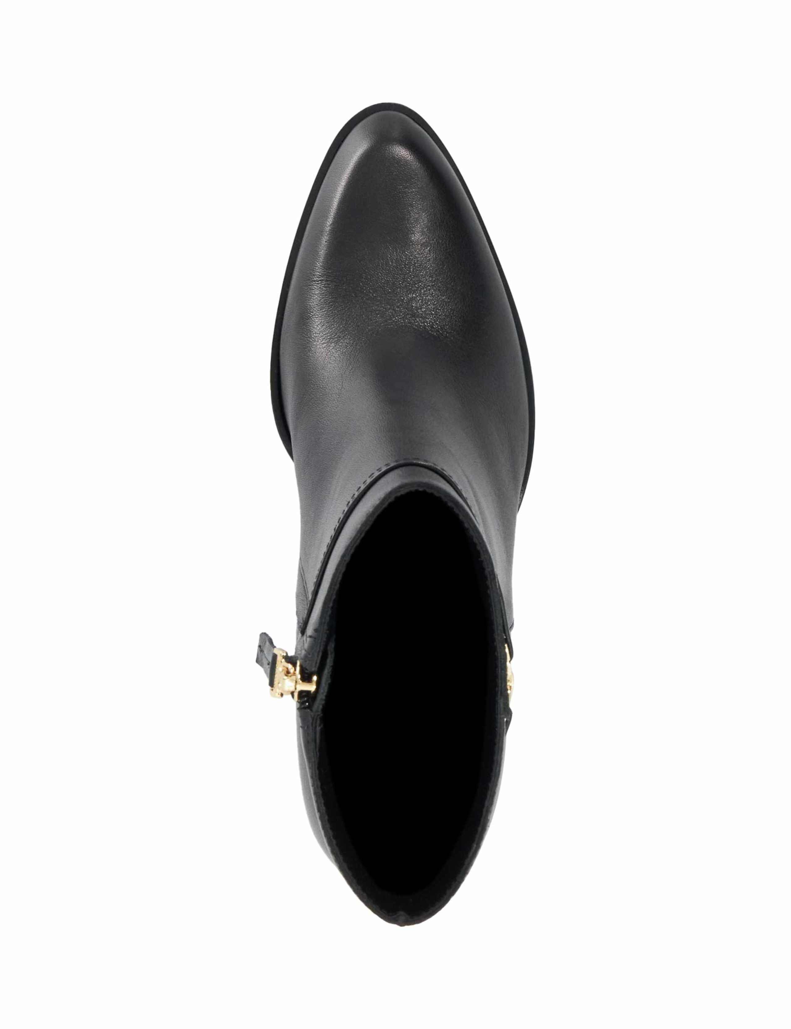 Leather Block Heel Ankle Boots 4 of 6