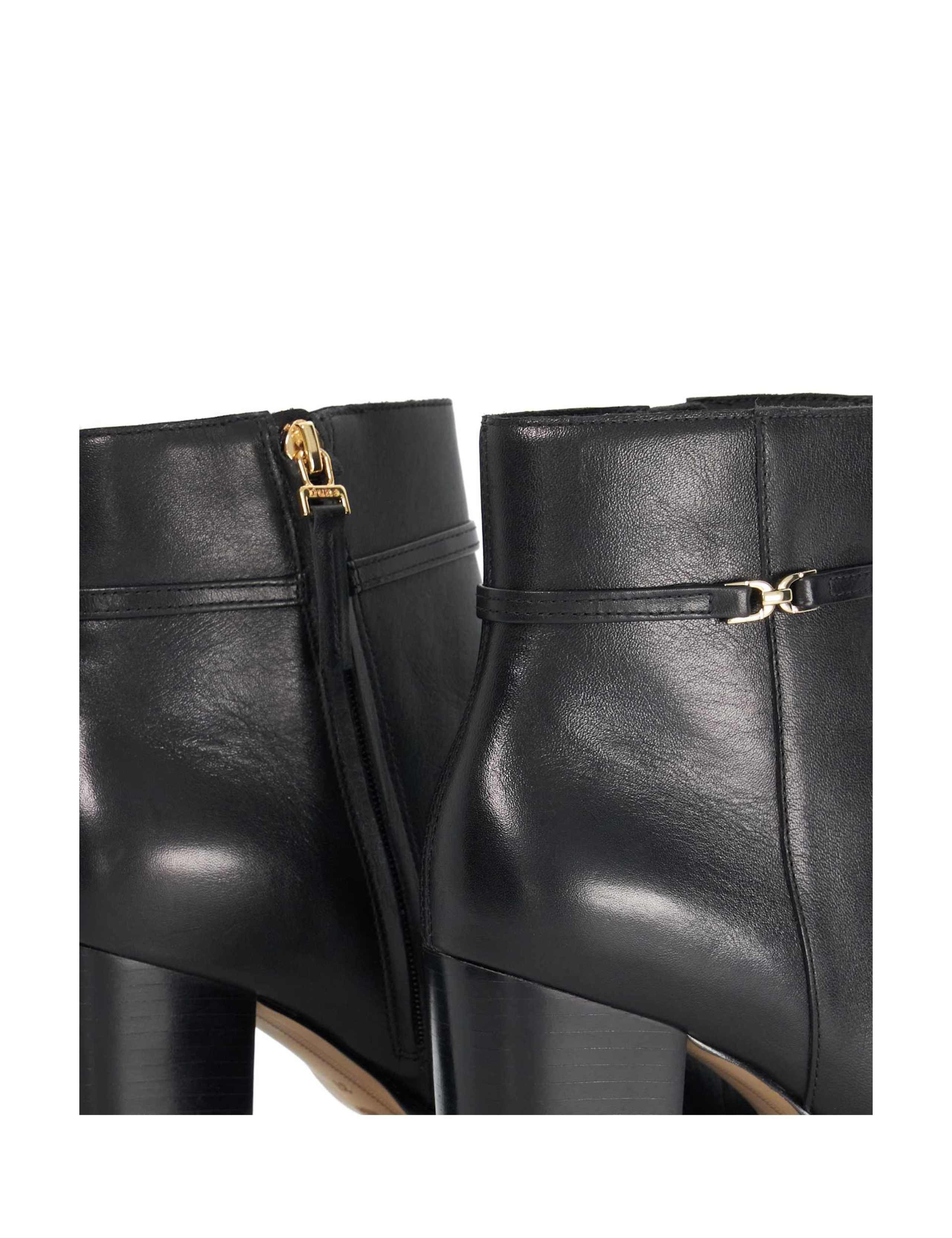 Leather Block Heel Ankle Boots 6 of 6