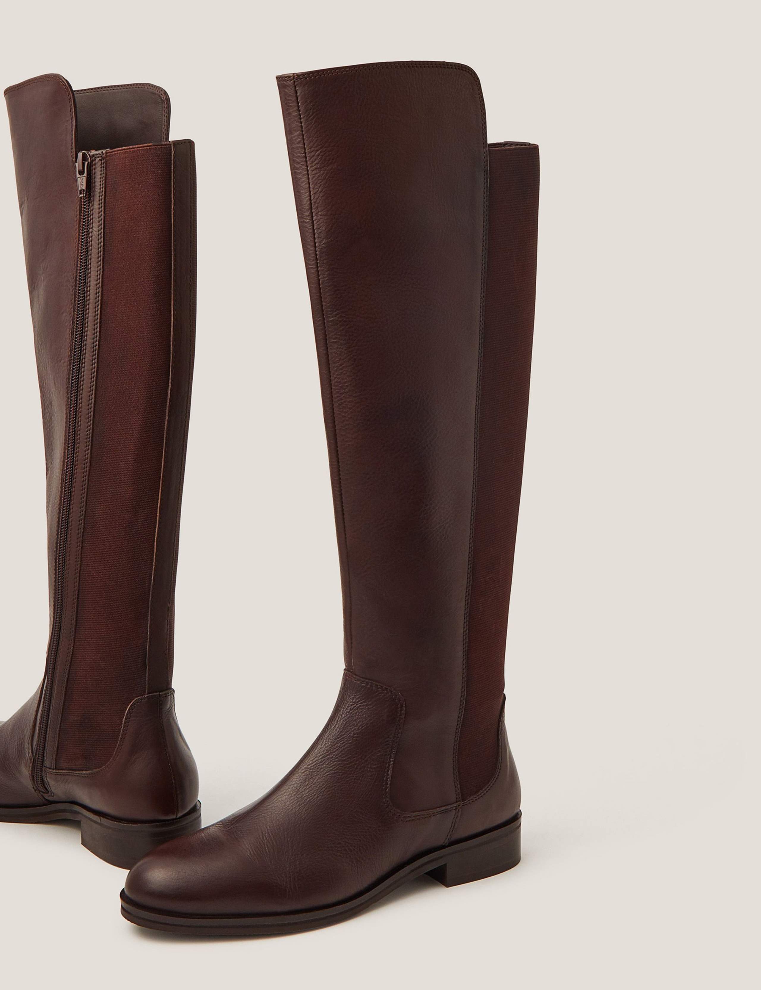 Leather Knee High Boots 2 of 3