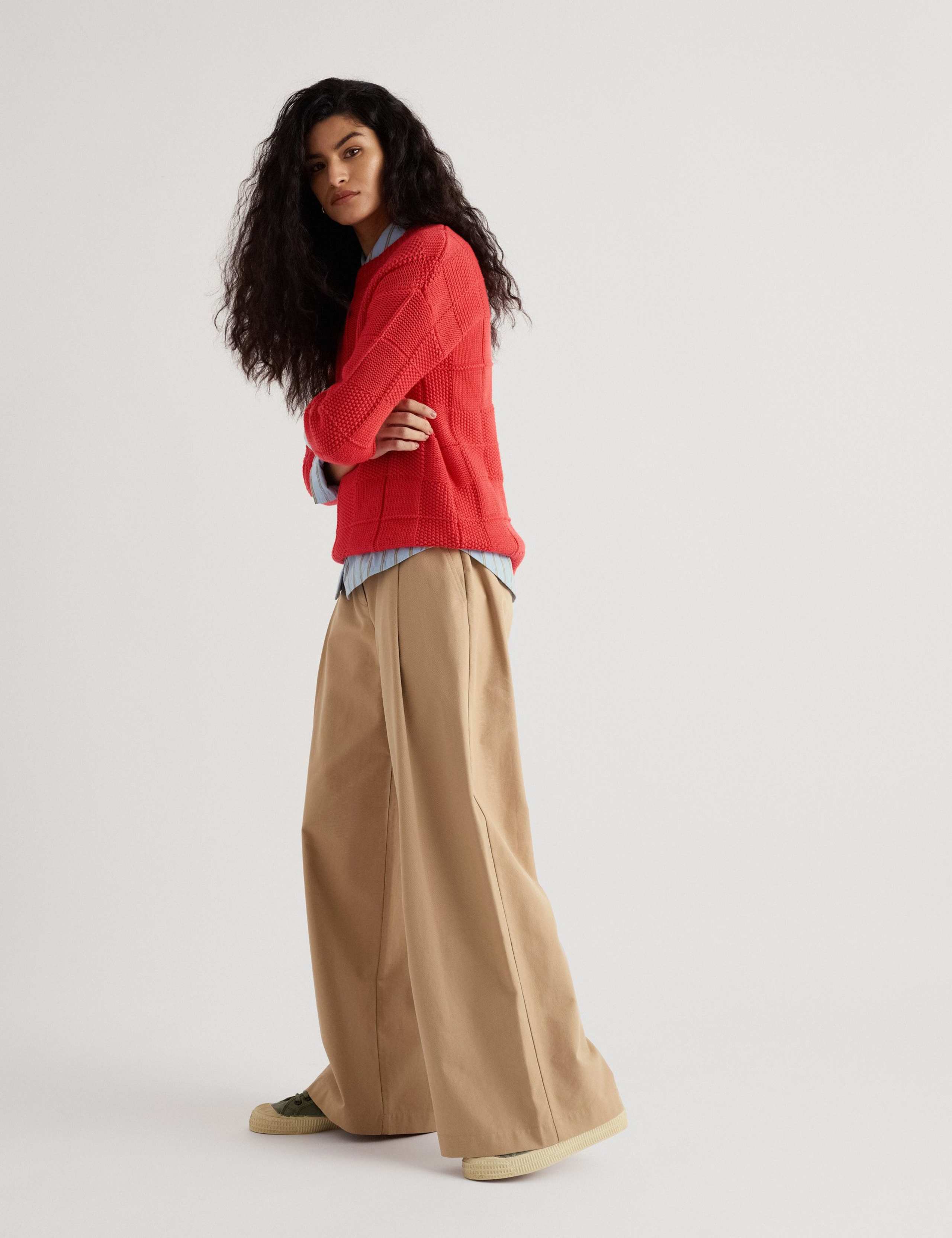 Cotton Rich Textured Relaxed Jumper 3 of 6