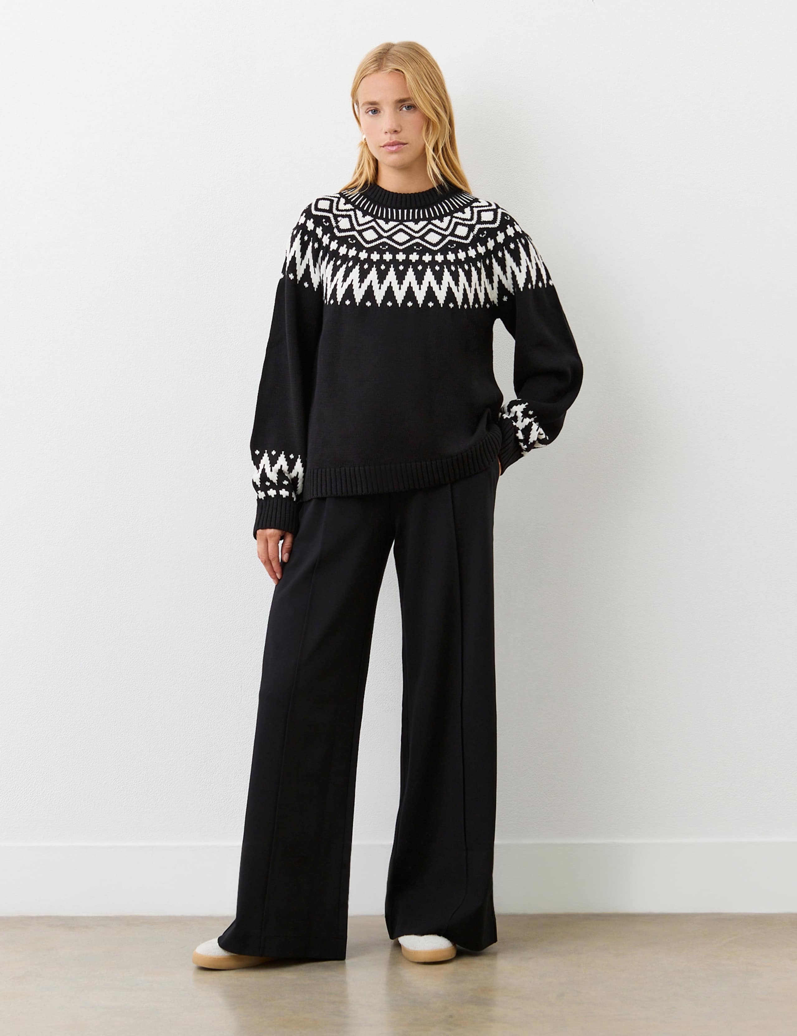 Cotton Blend Patterned Jumper 2 of 4