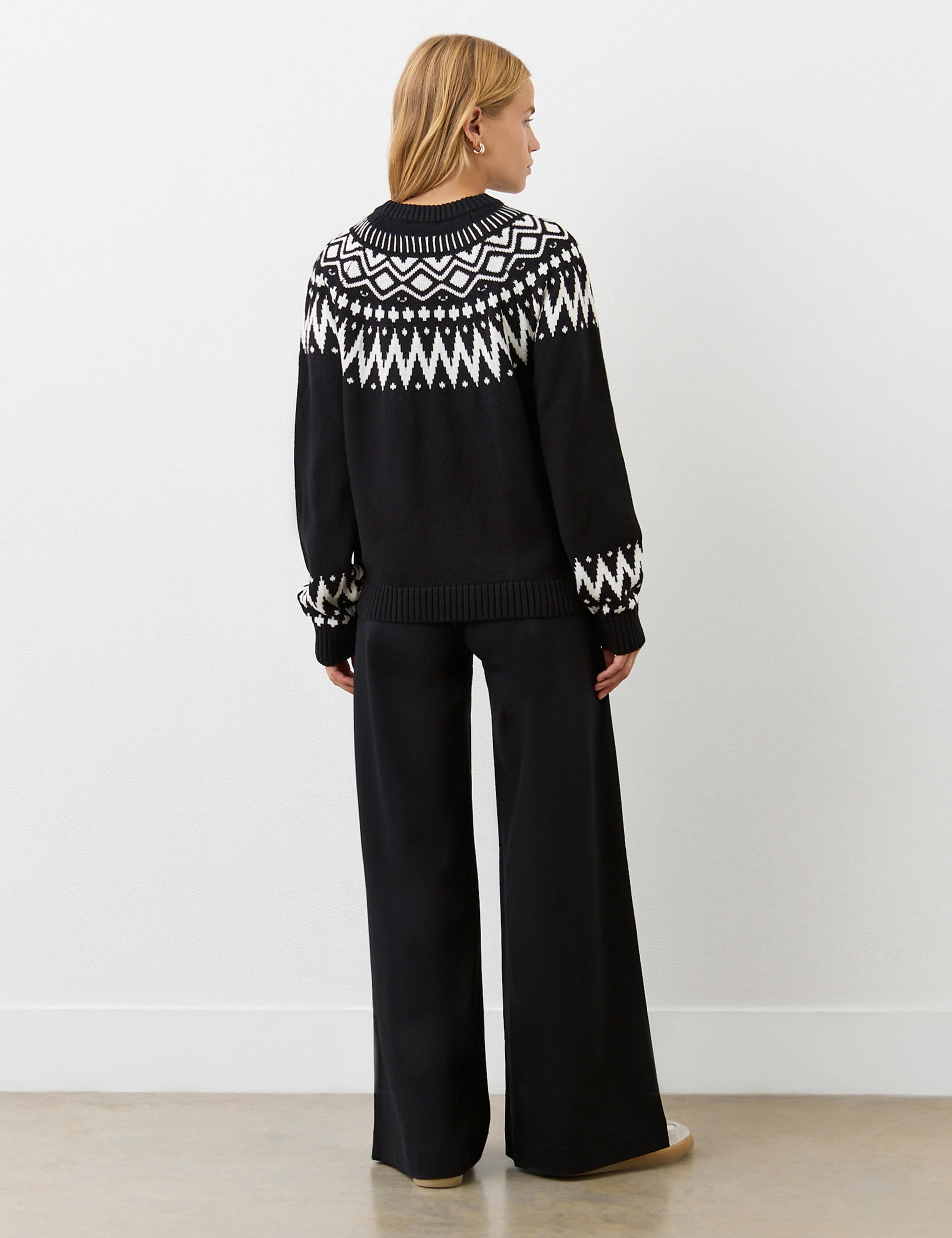 Cotton Blend Patterned Jumper 4 of 4