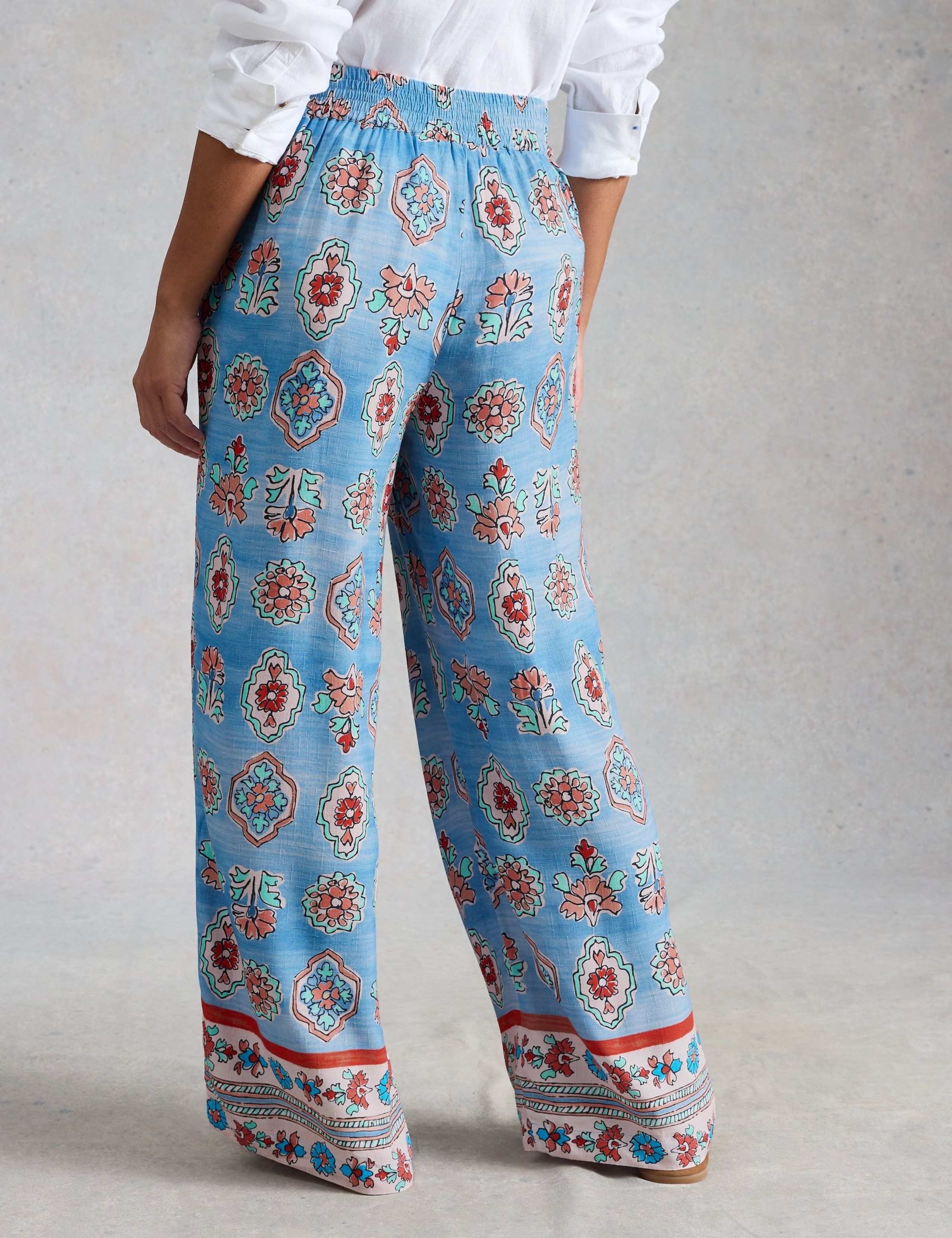 Floral Wide Leg Trousers 3 of 6