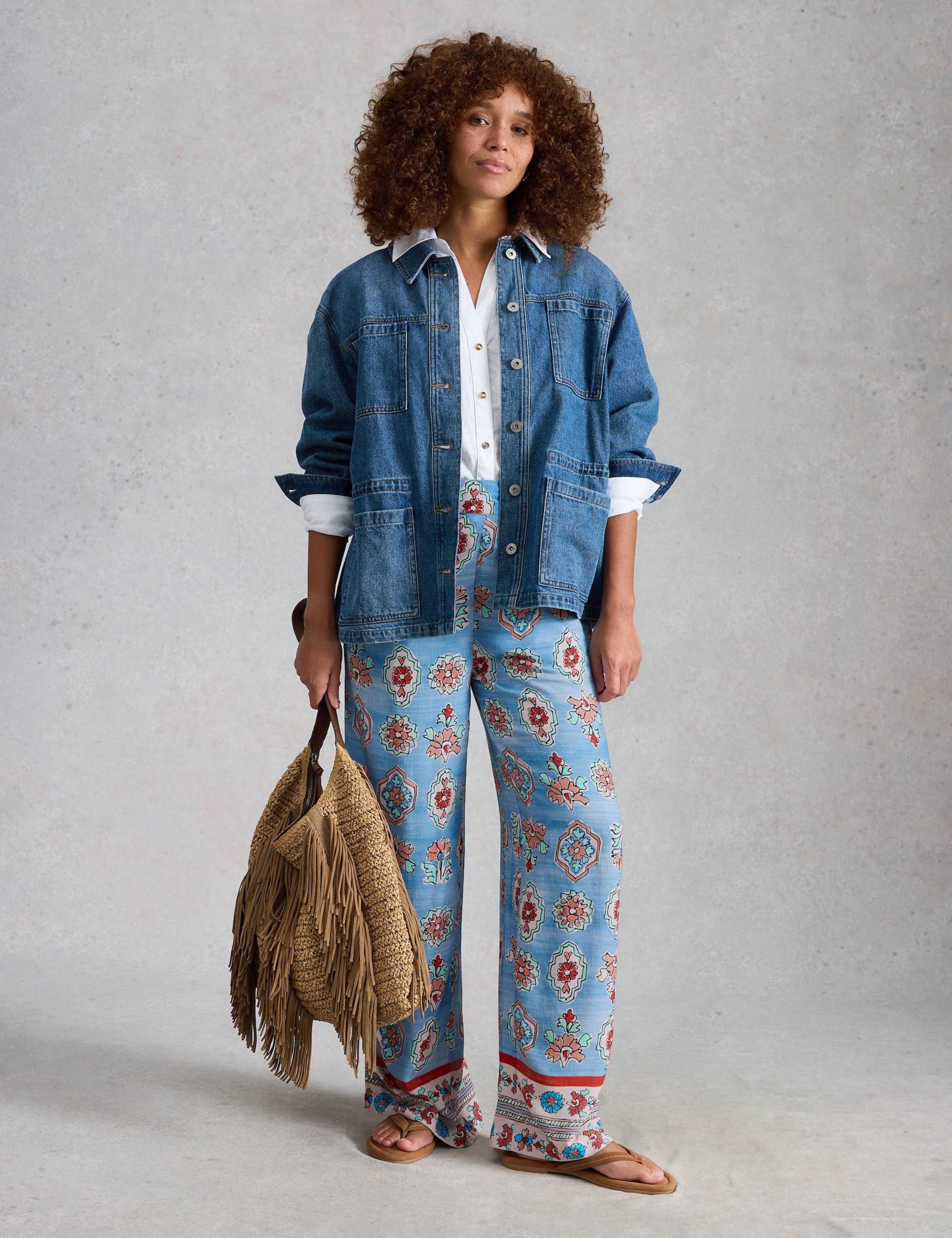 Floral Wide Leg Trousers 4 of 6