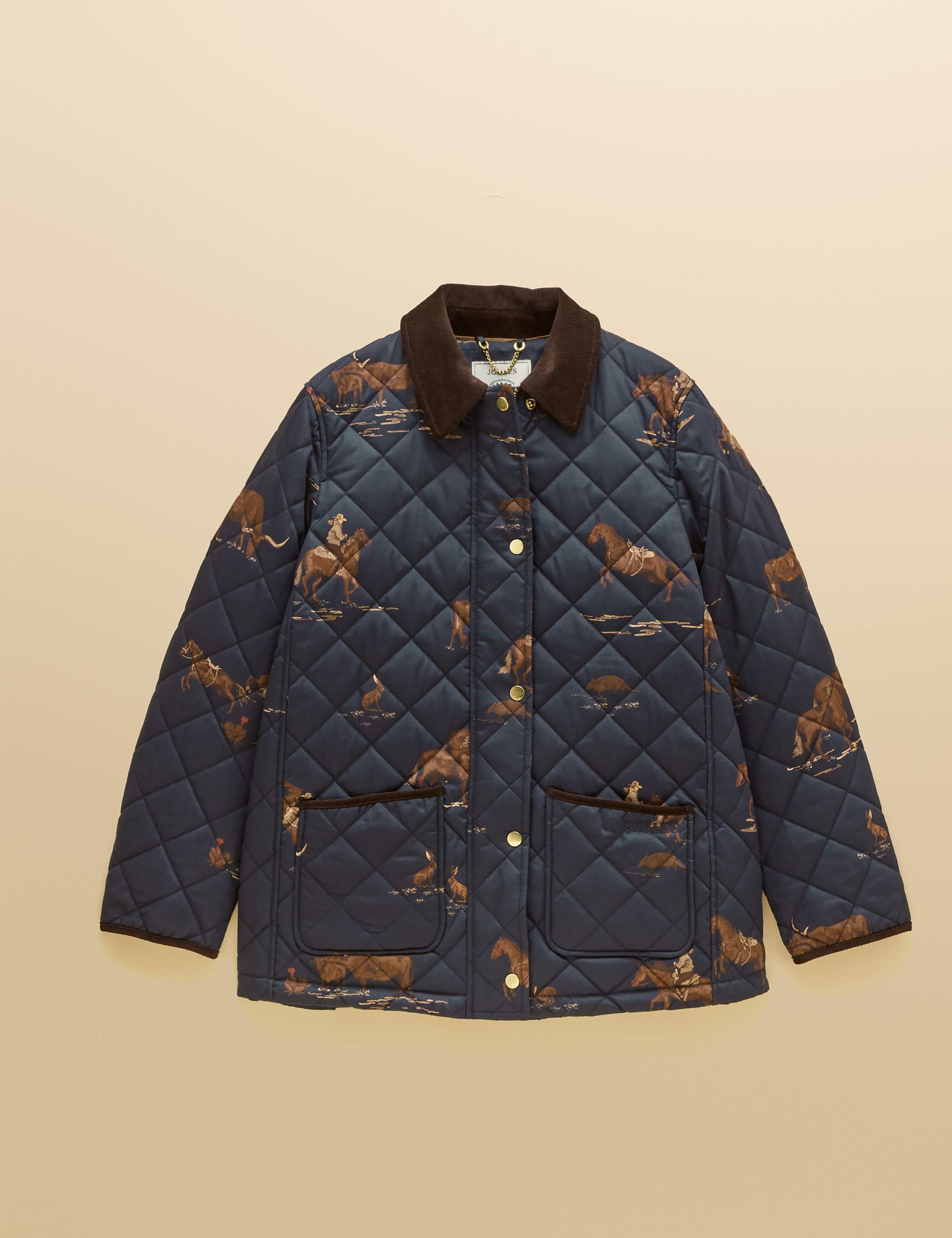Cotton Diamond Quilted Printed Jacket 3 of 10