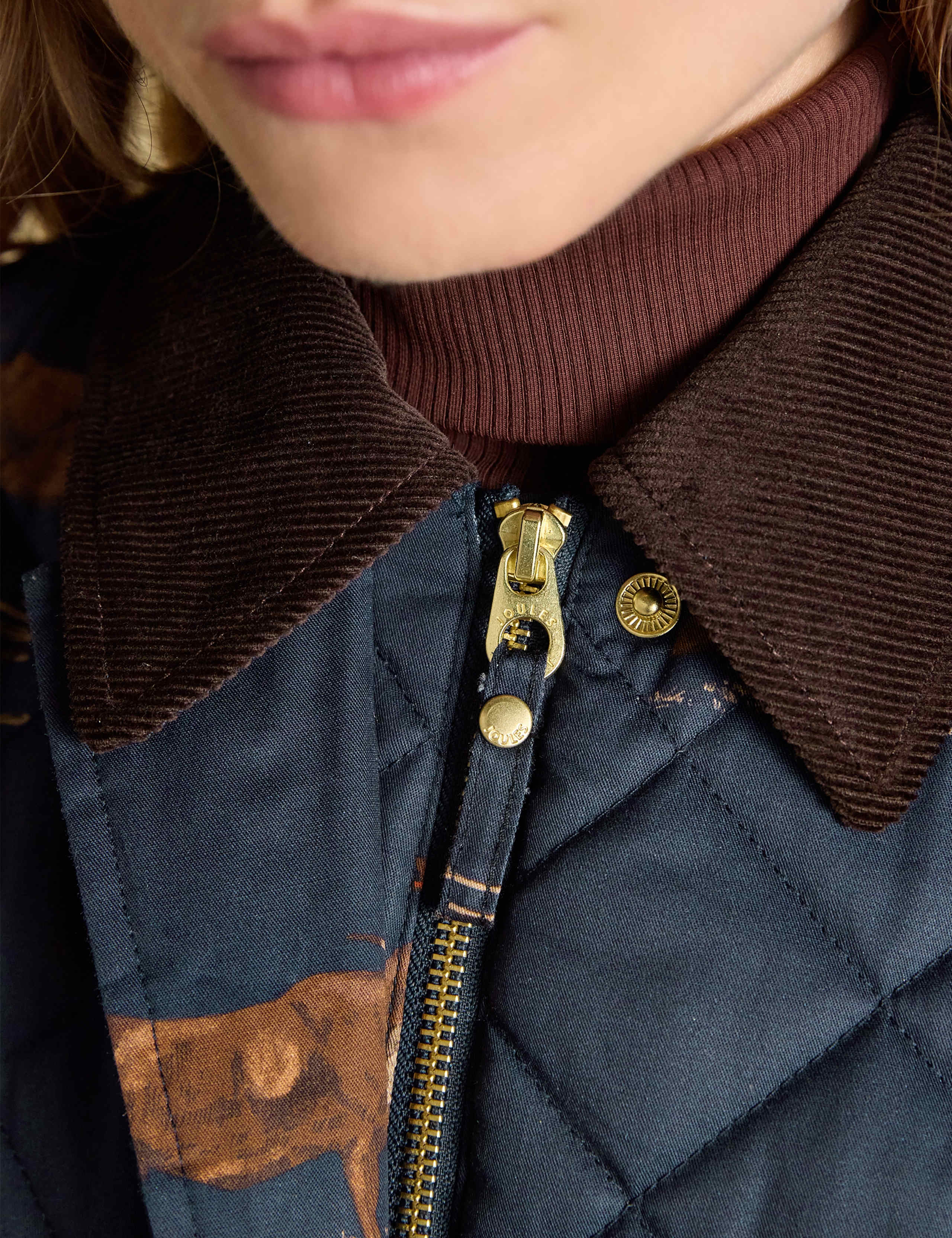 Cotton Diamond Quilted Printed Jacket 6 of 10