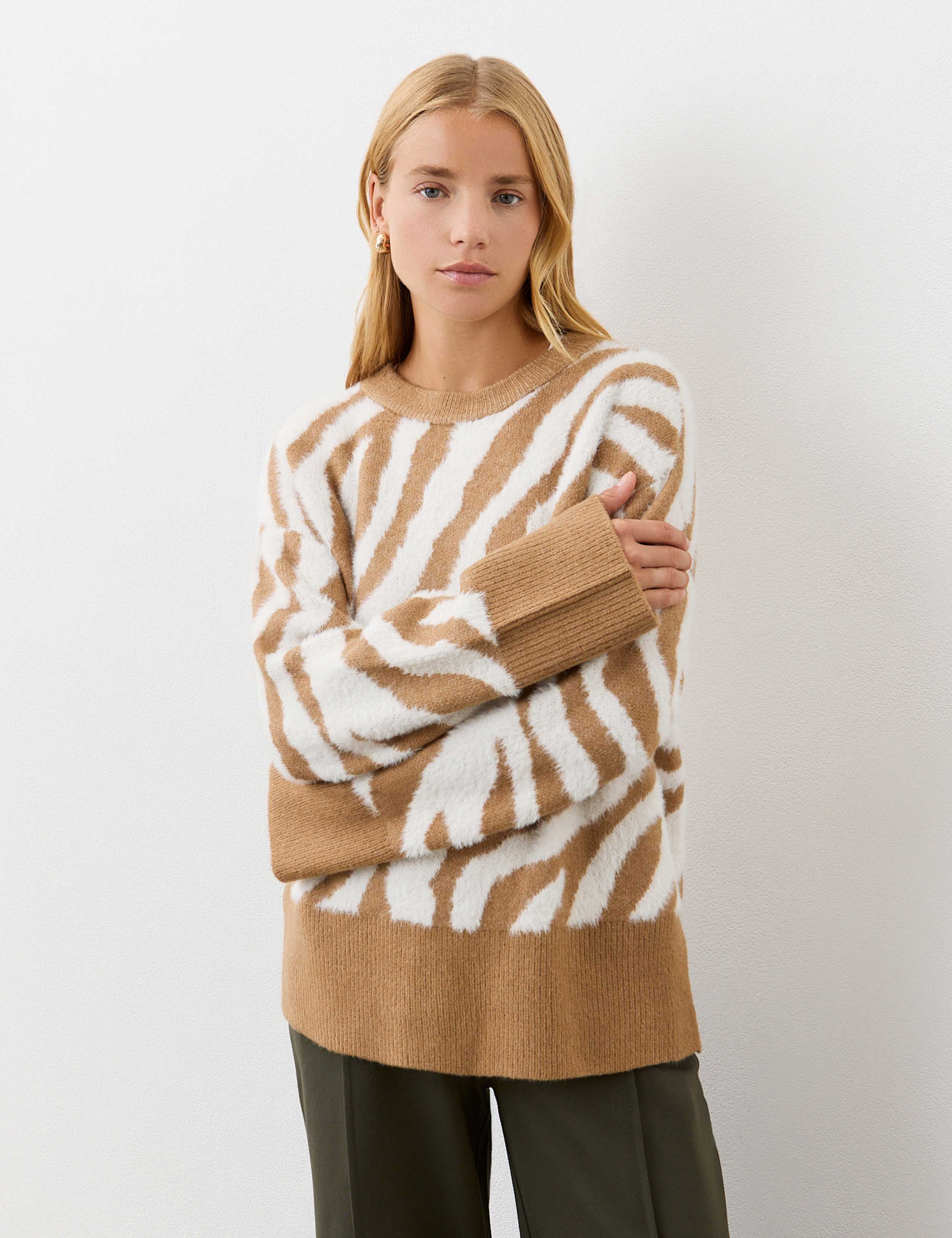 Animal Print Crew Neck Jumper 2 of 4