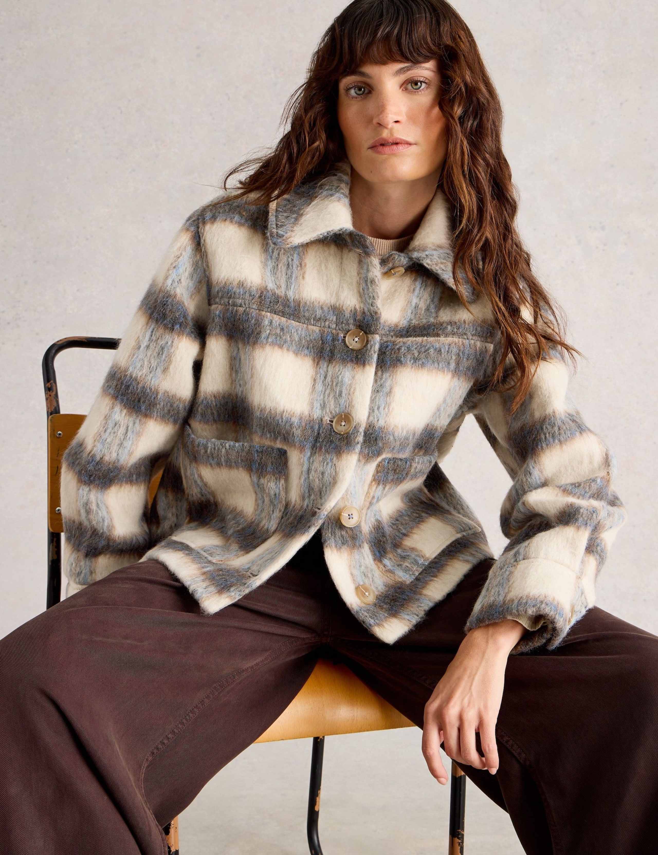 Alexa Check Wool Blend Jacket 6 of 6