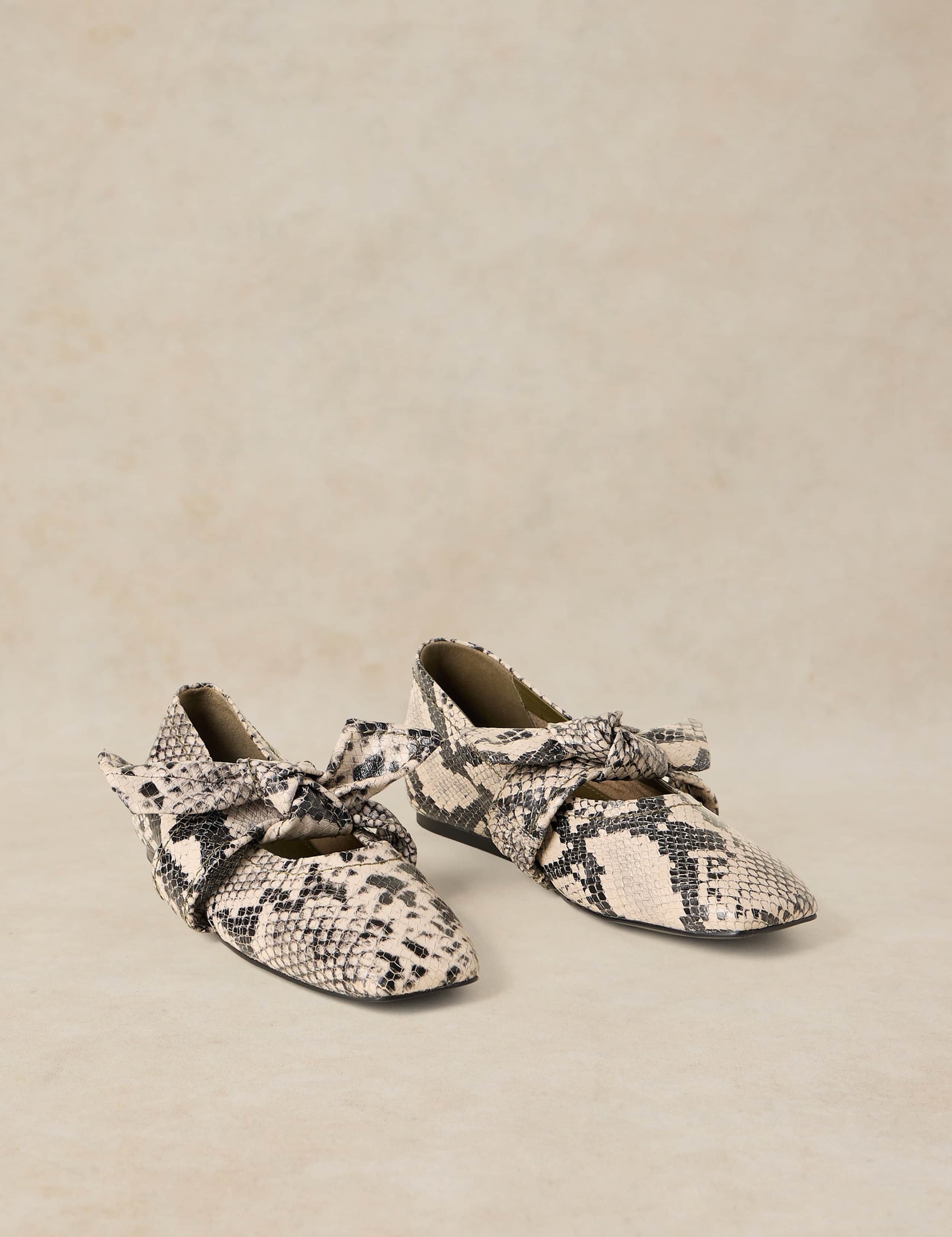 Darla Leather Slip On Flatform Pumps 3 of 5