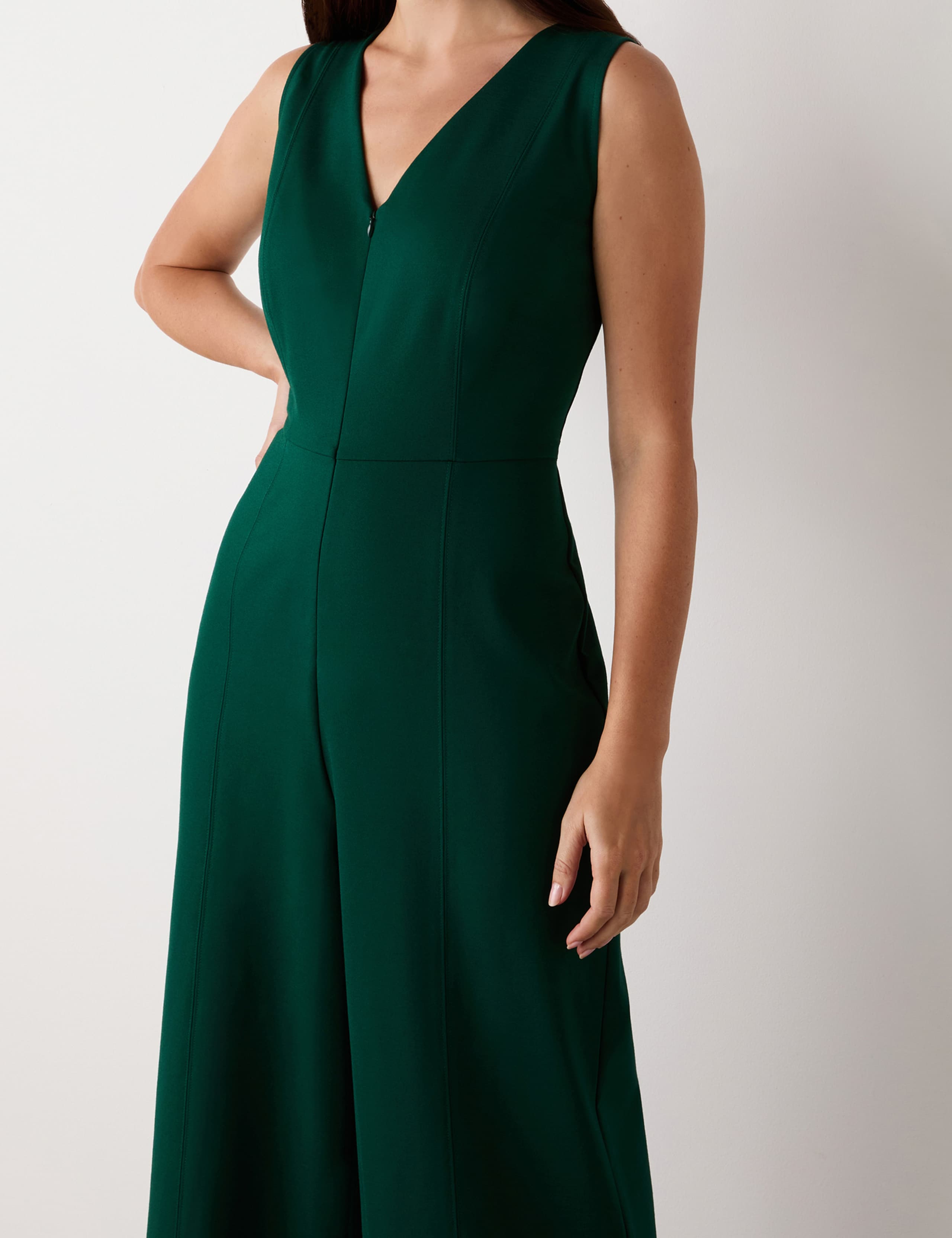 Ponte Jersey Sleeveless Wide Leg Jumpsuit 5 of 6
