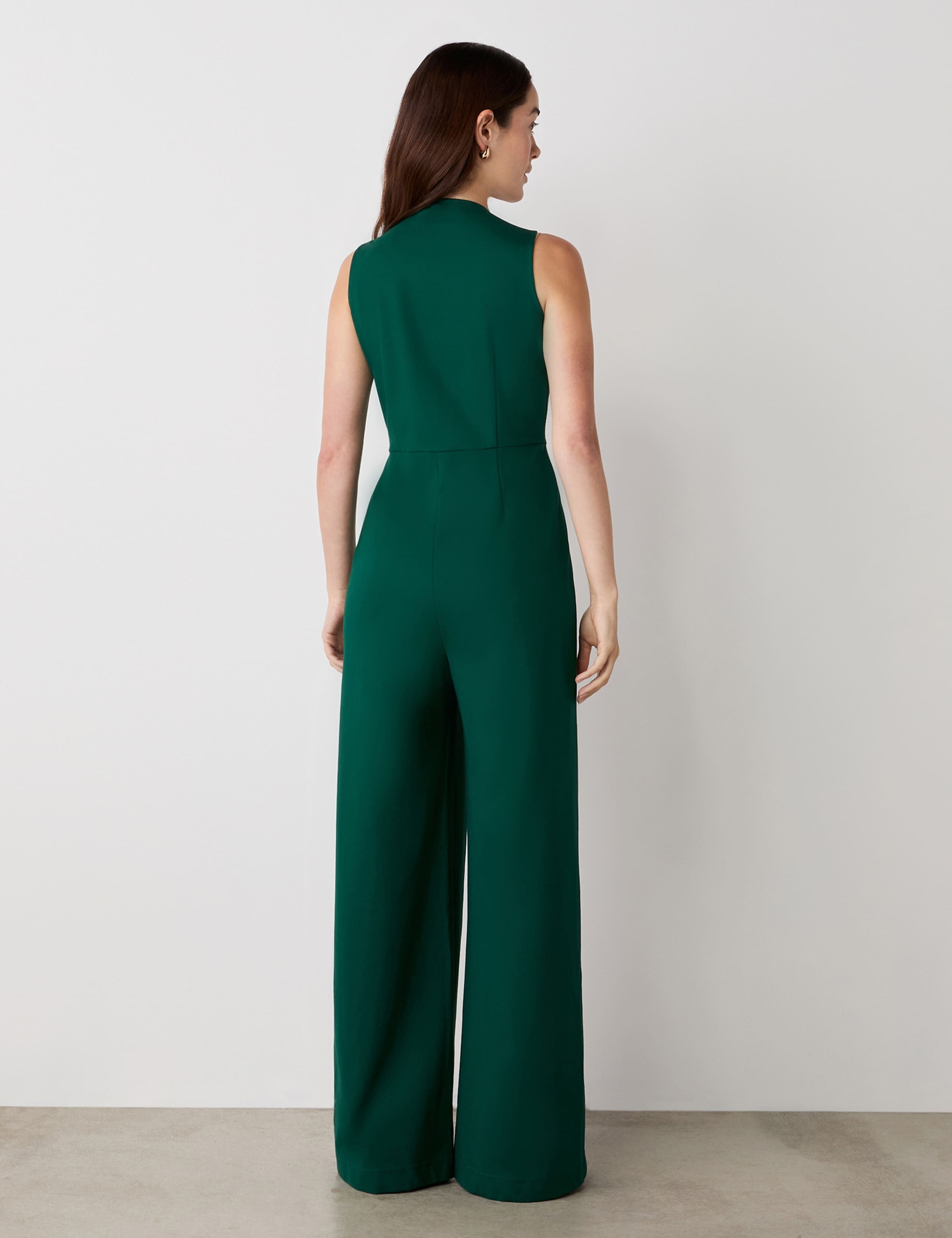 Ponte Jersey Sleeveless Wide Leg Jumpsuit 6 of 6