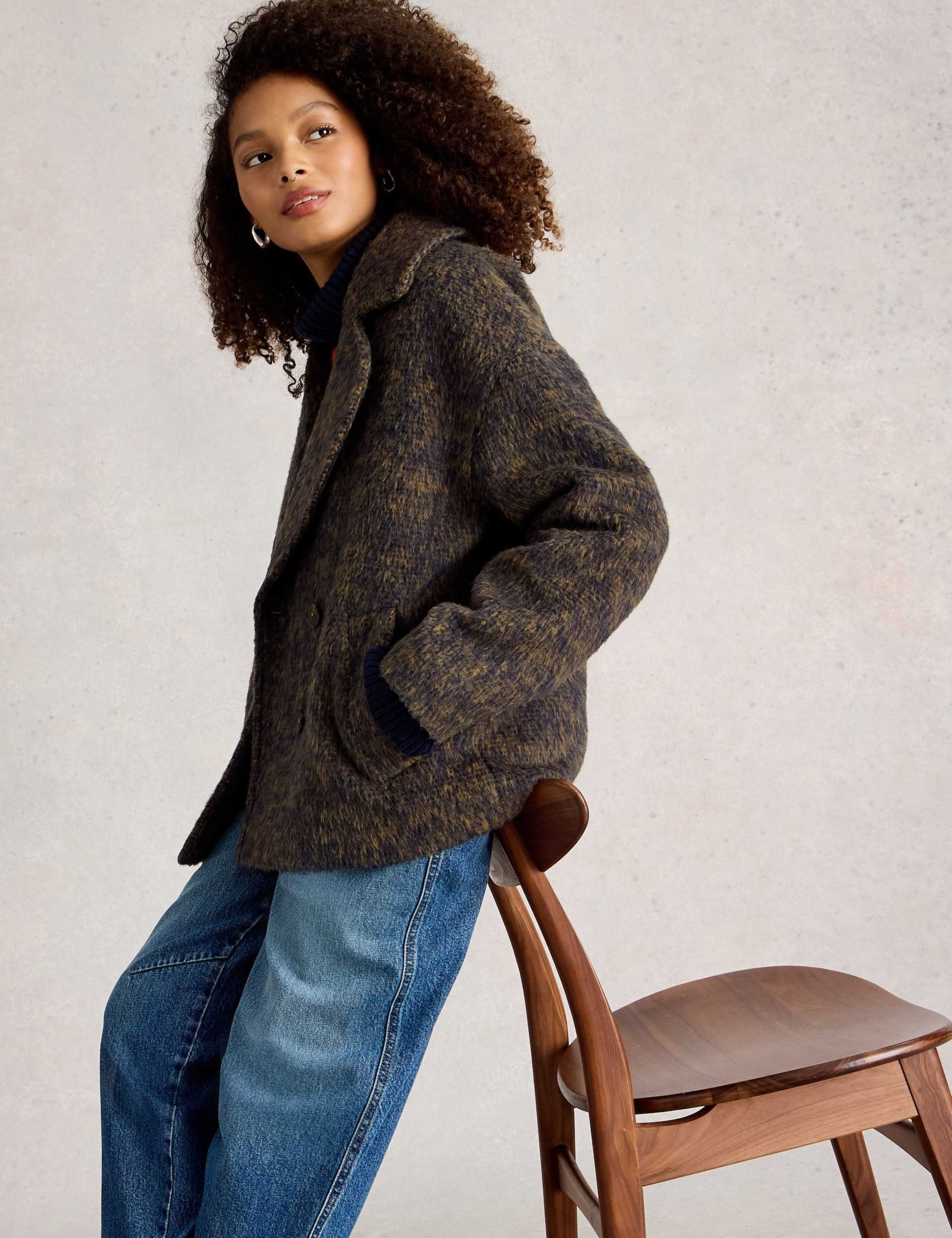 Double Breasted Relaxed Jacket with Wool 4 of 6