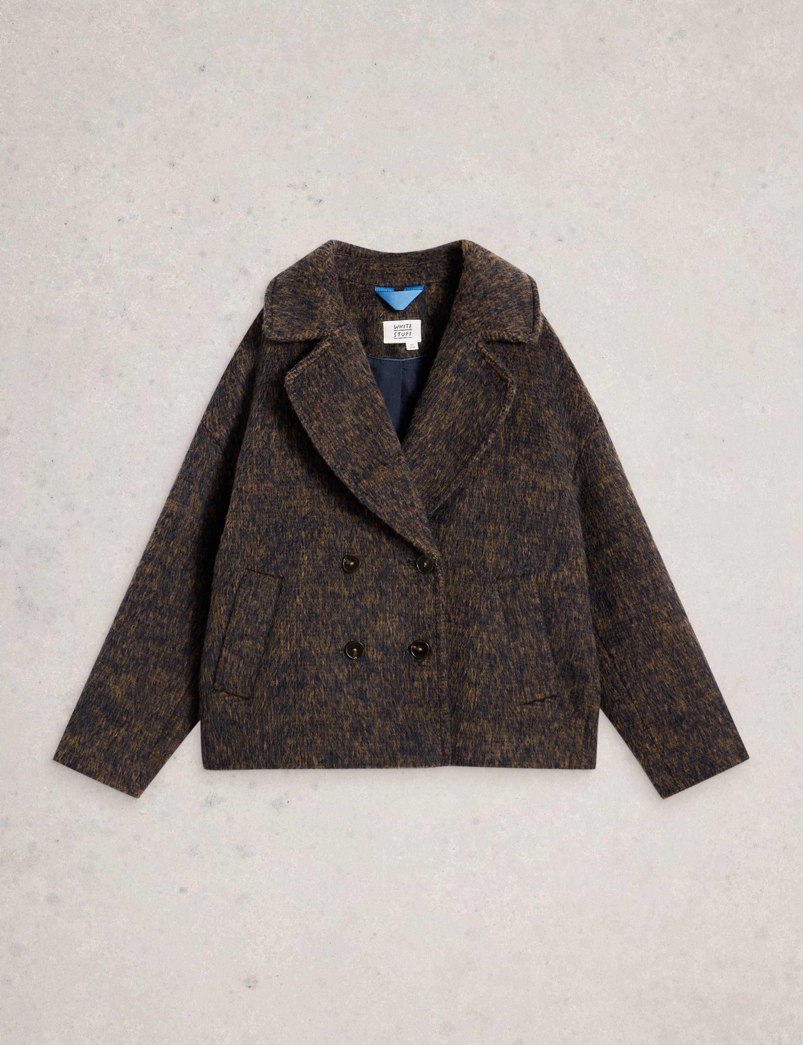 Double Breasted Relaxed Jacket with Wool 2 of 6