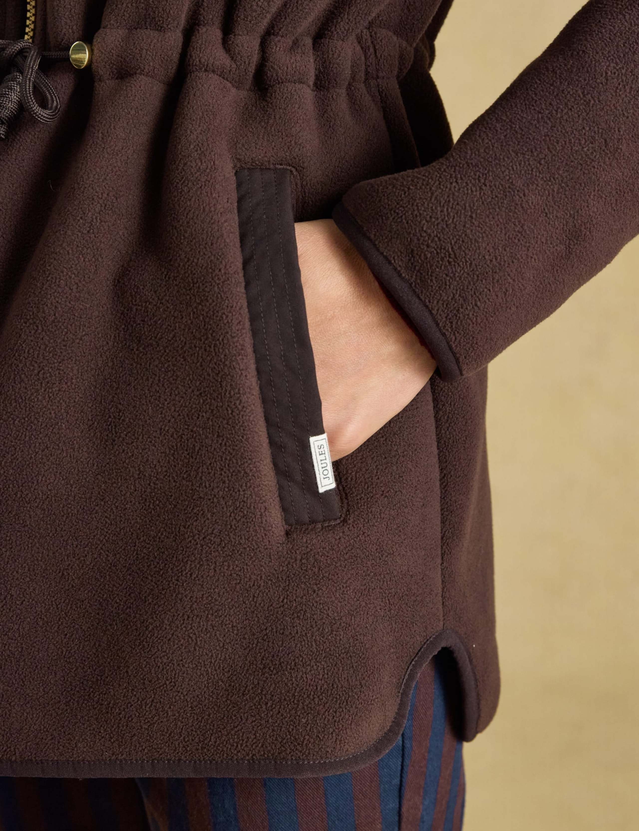 Longline Funnel Neck Fleece Jacket 2 of 8