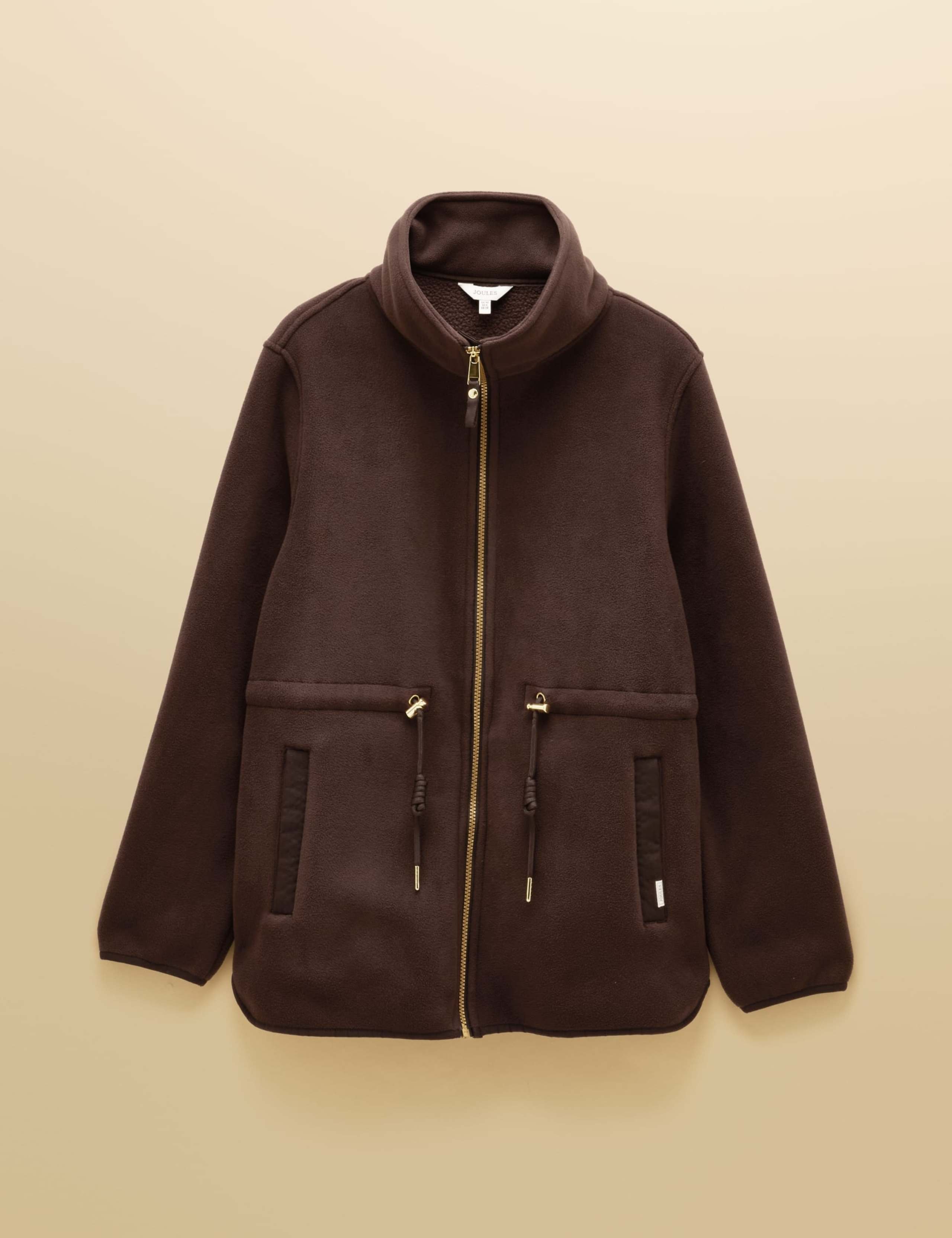 Longline Funnel Neck Fleece Jacket 4 of 8