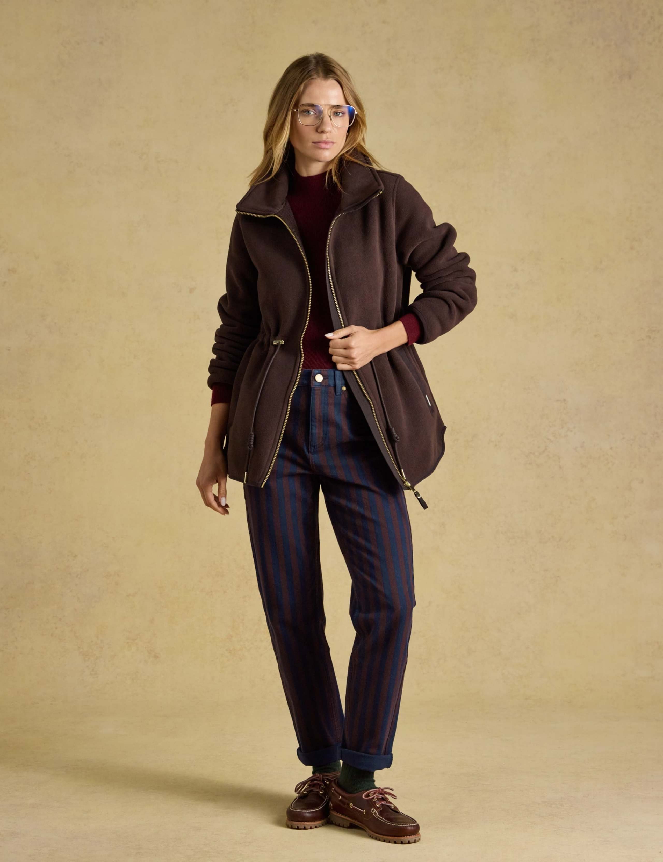 Longline Funnel Neck Fleece Jacket 5 of 8