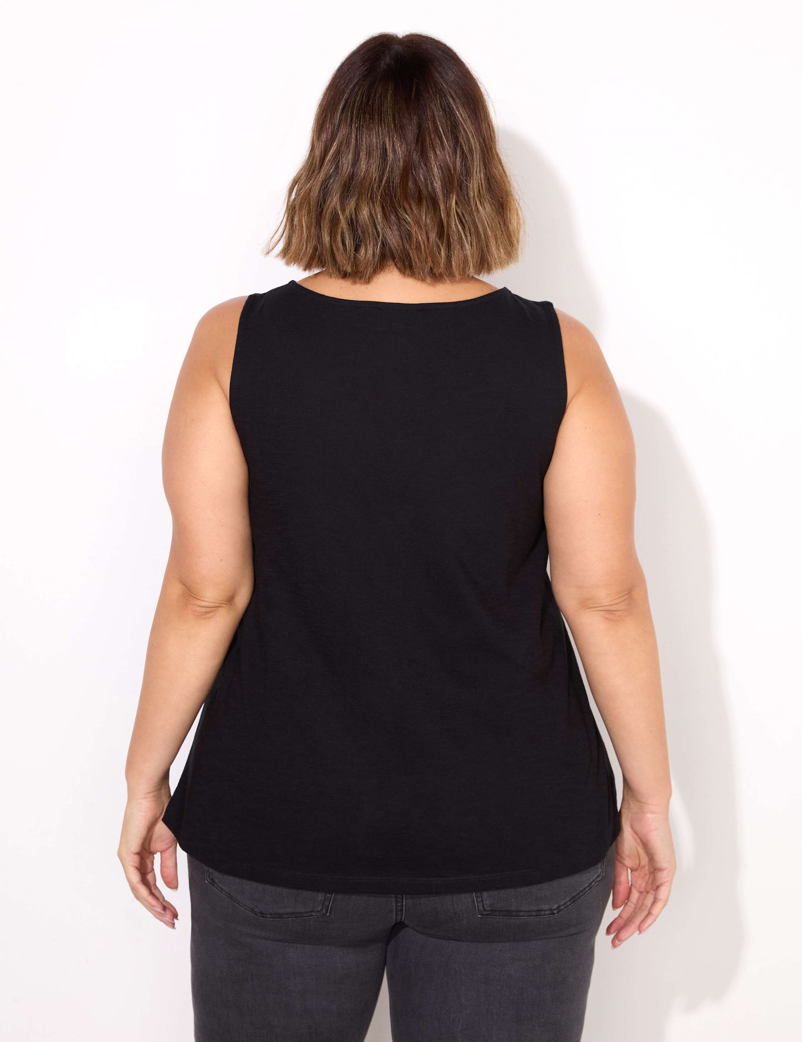 Pure Cotton Round Neck Vest Top 3 of 3