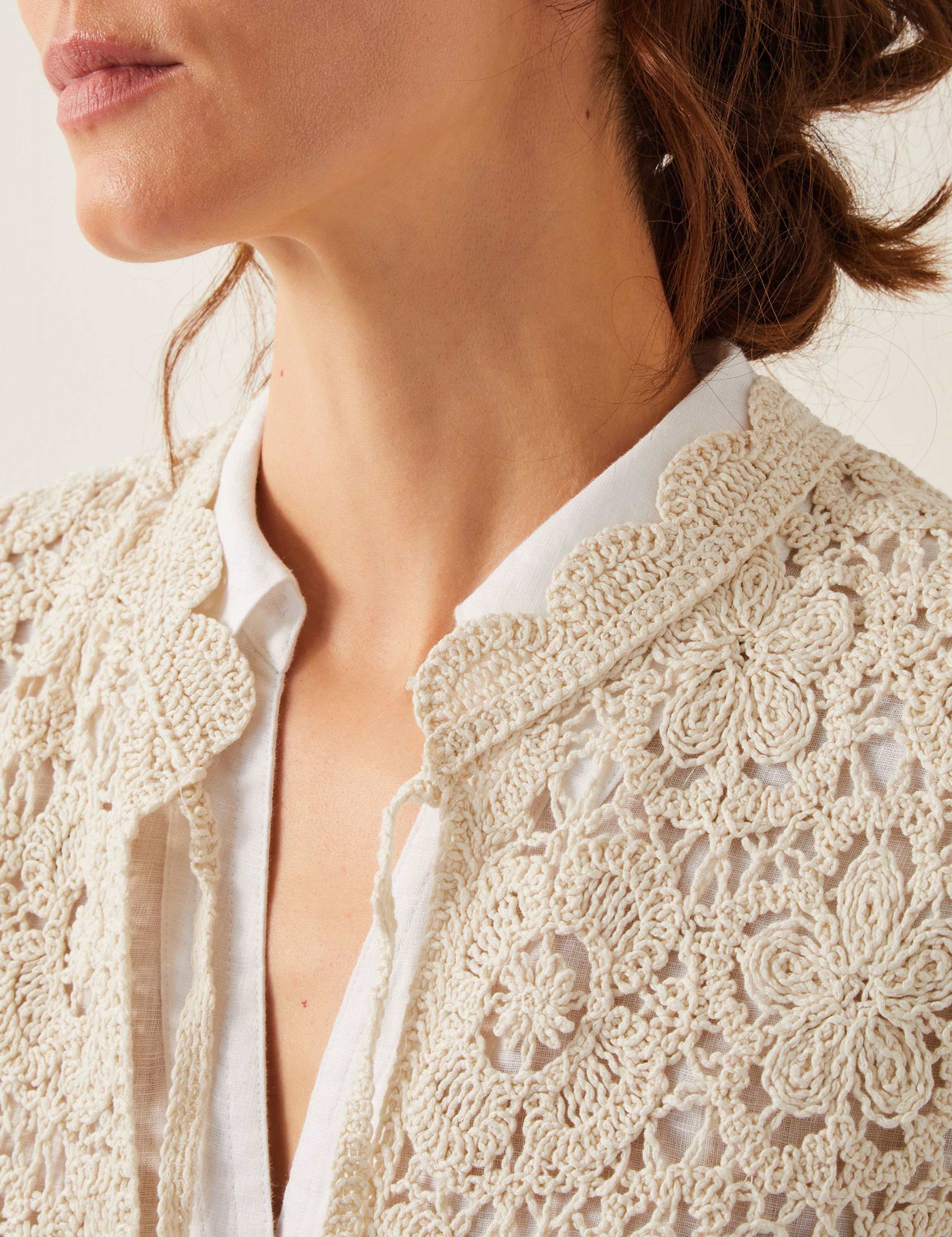 Floral Textured Tie Detail Waistcoat 4 of 5