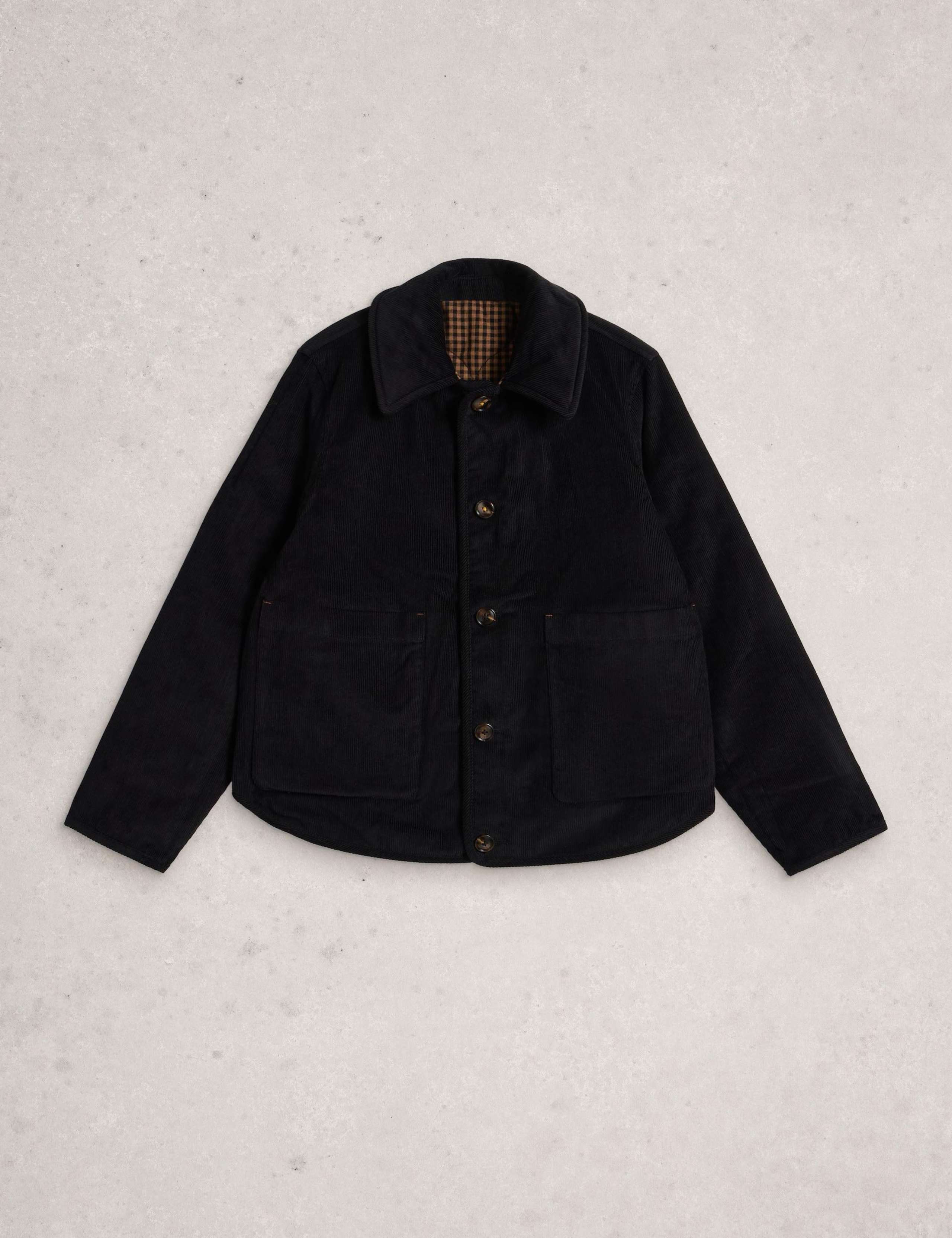 Pure Cotton Checked Reversible Jacket 6 of 7