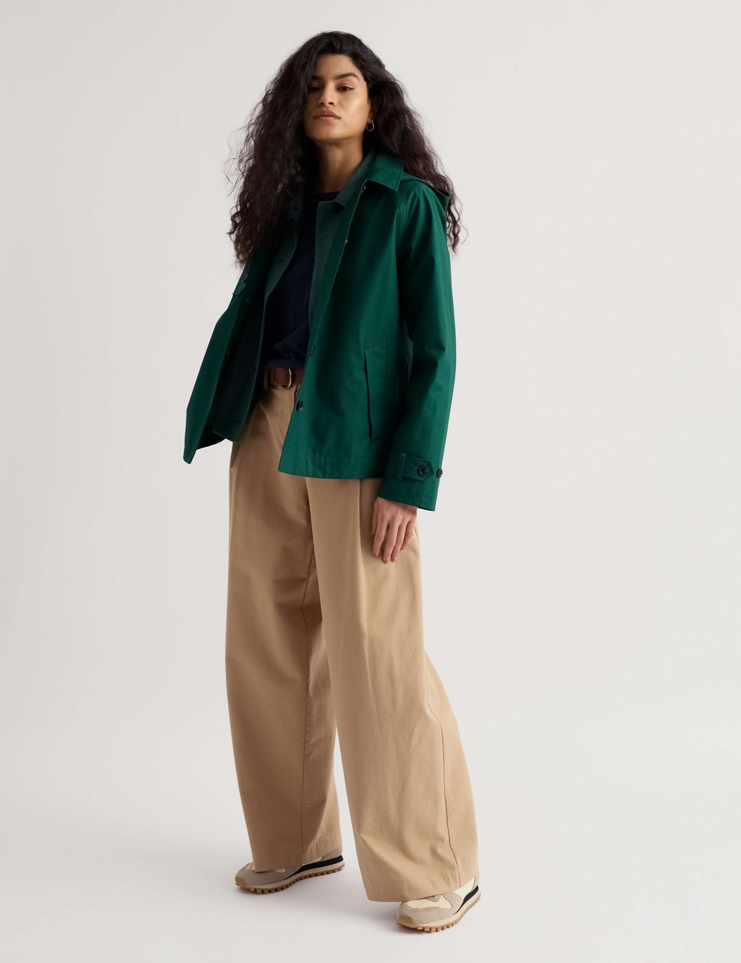 Pure Cotton Waterproof Hooded Jacket 1 of 5