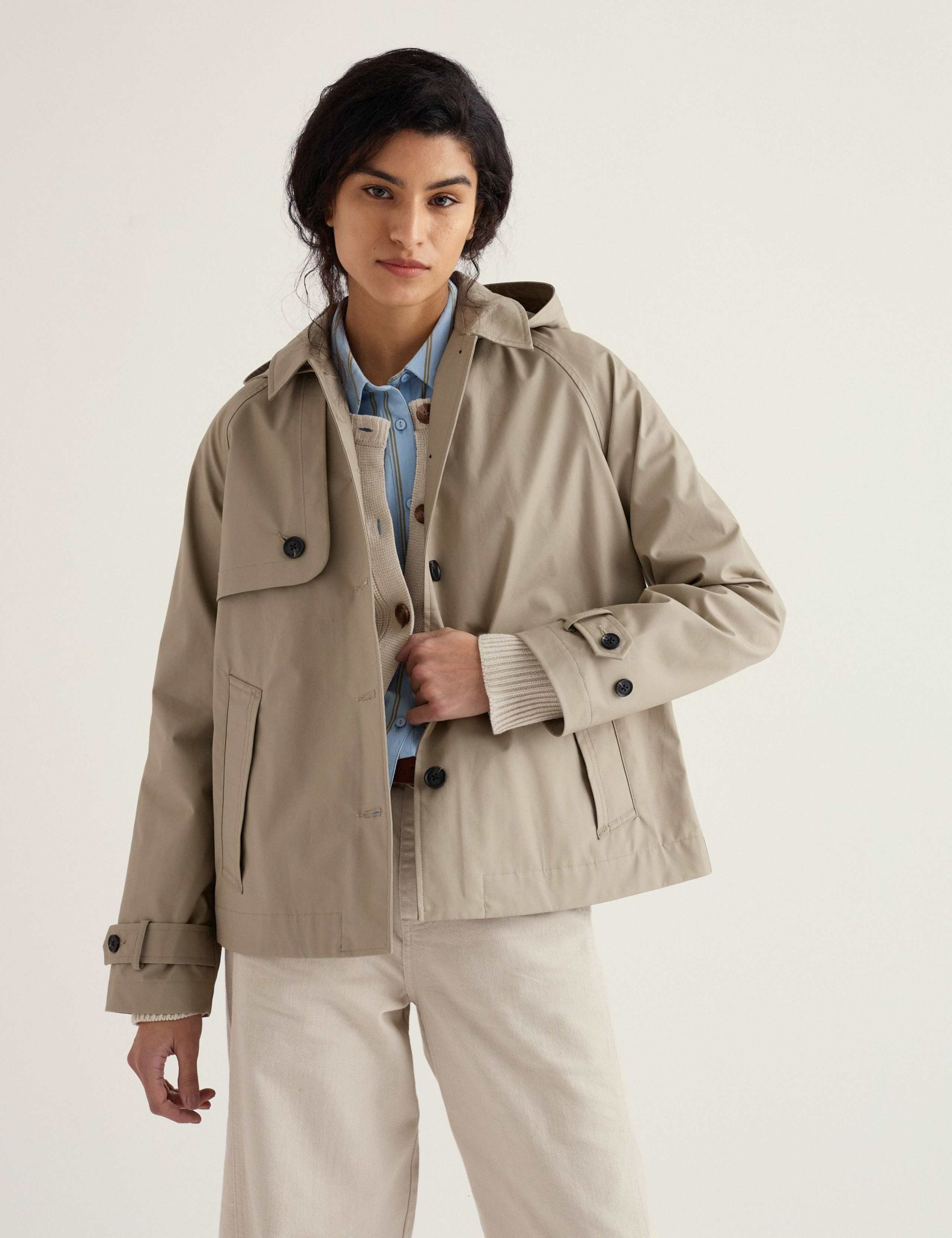 Pure Cotton Waterproof Hooded Jacket 3 of 5