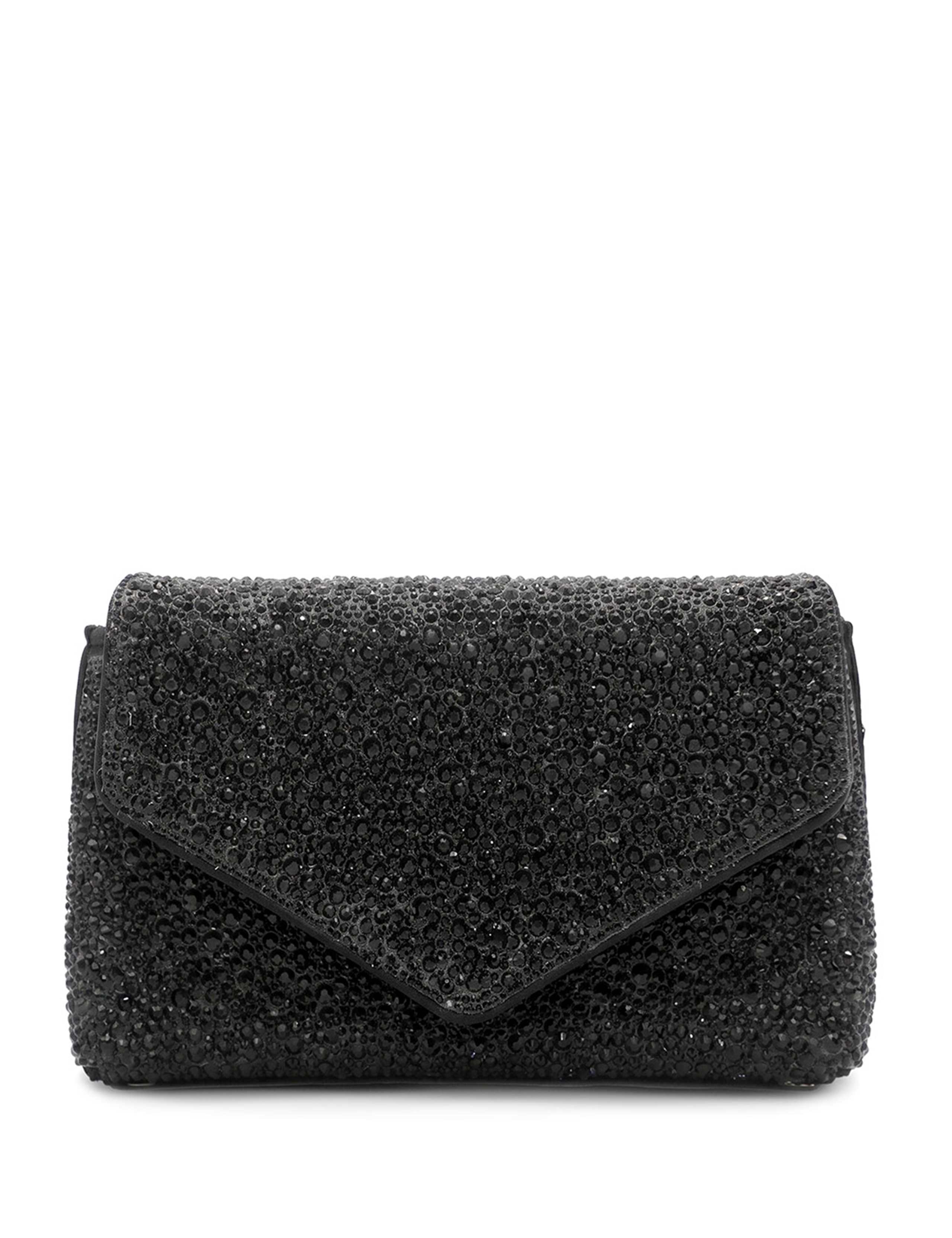 Faux Leather Embellished Clutch Bag 3 of 6