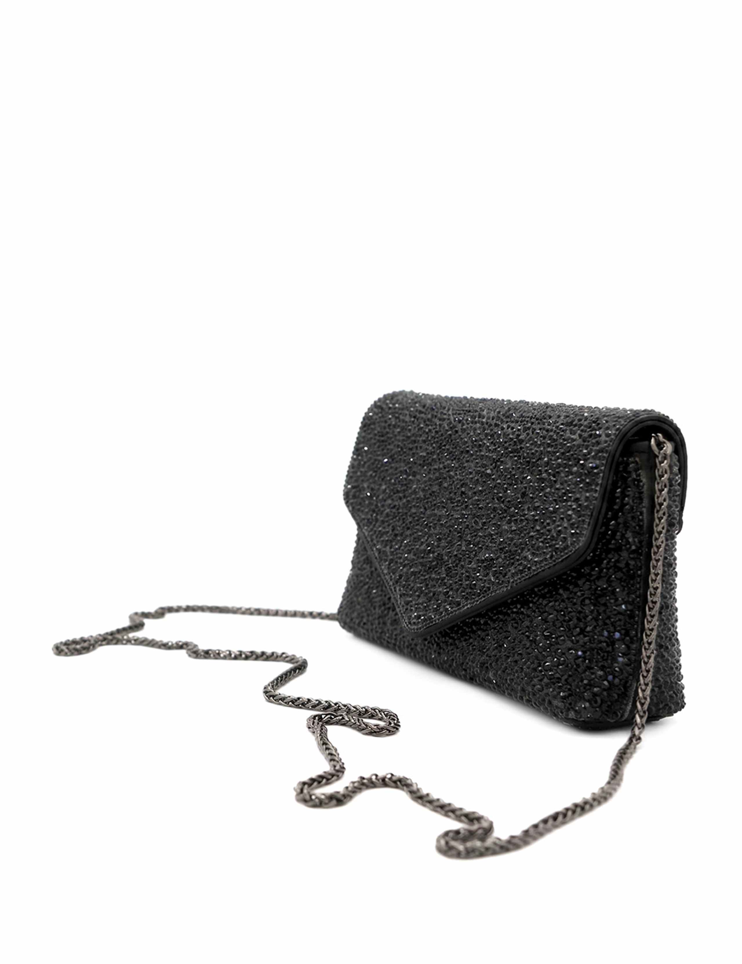 Faux Leather Embellished Clutch Bag 4 of 6