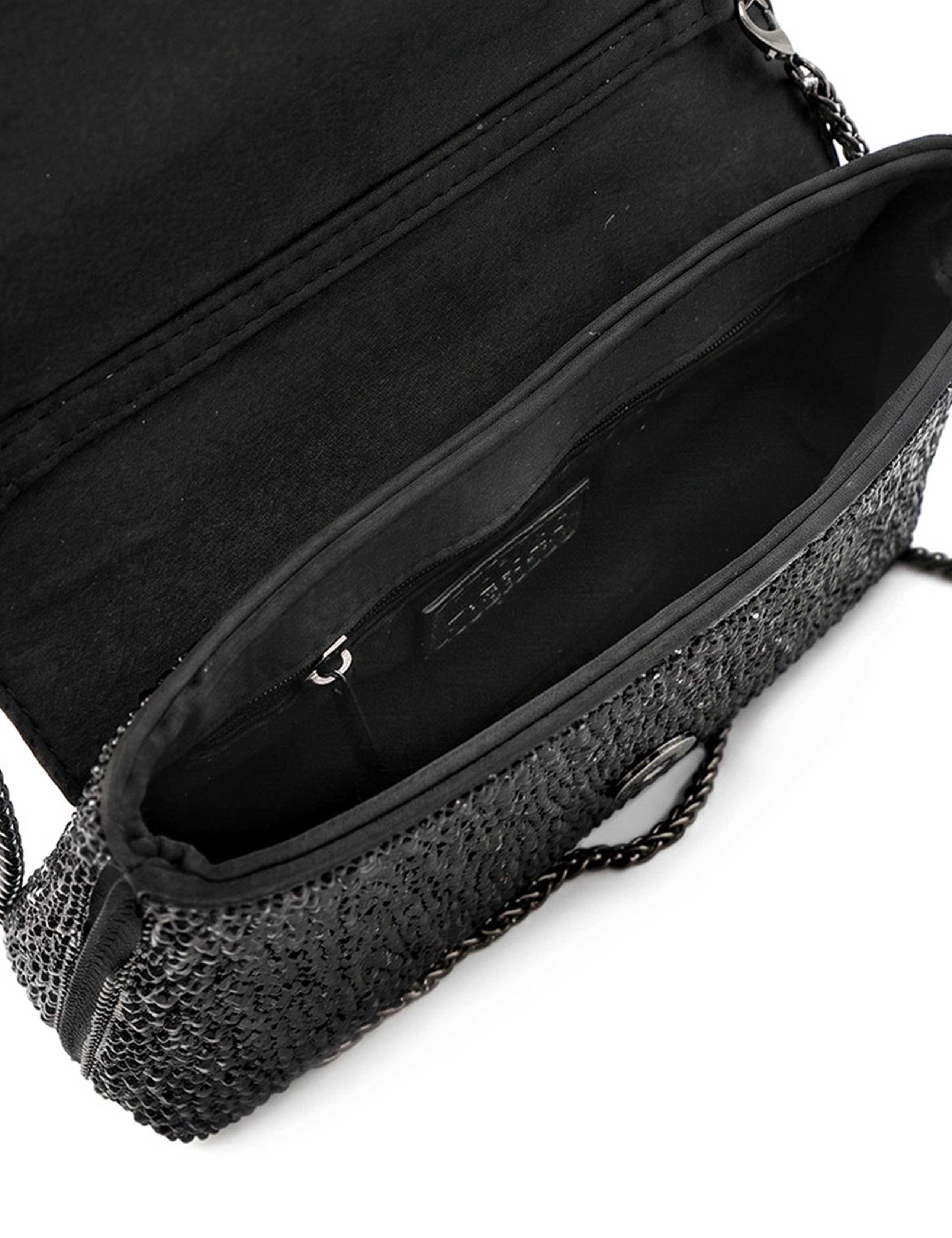 Faux Leather Embellished Clutch Bag 6 of 6