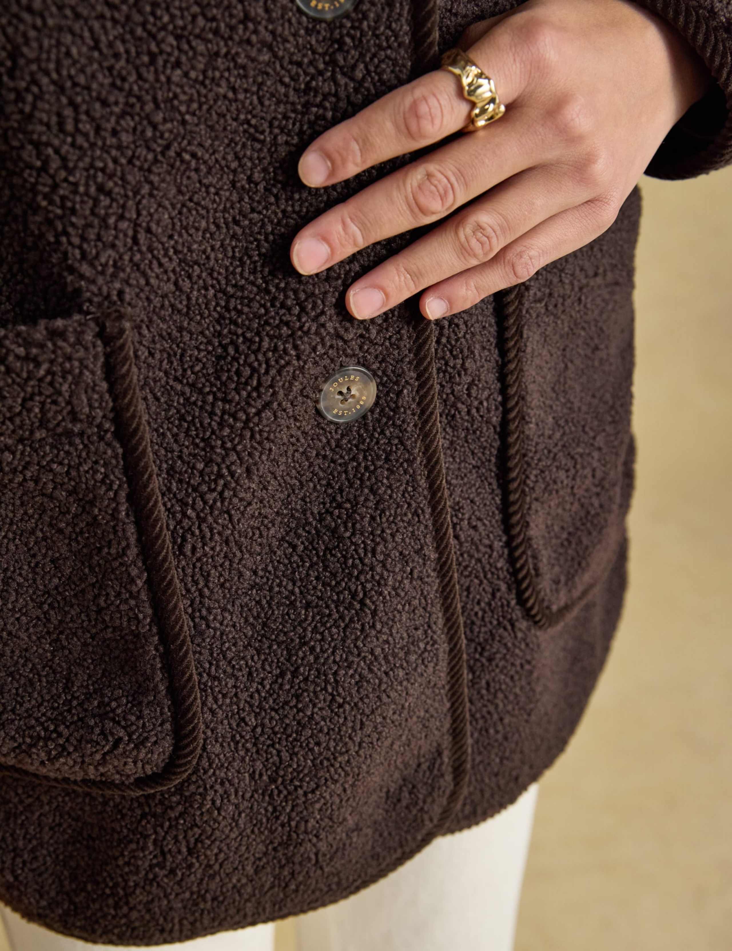 Longline Button Through Fleece Jacket 6 of 9