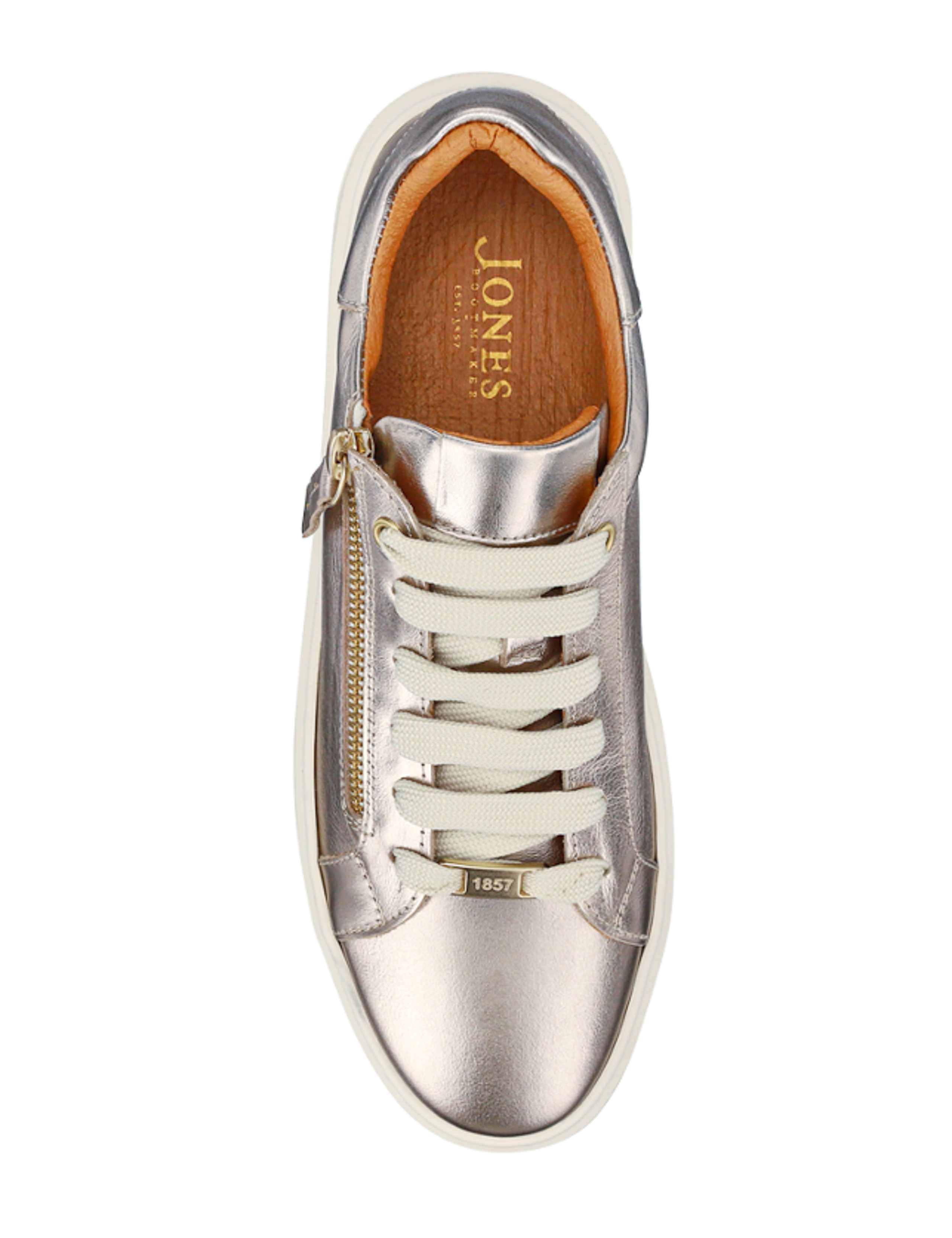Leather Metallic Zip Chunky Trainers 4 of 7