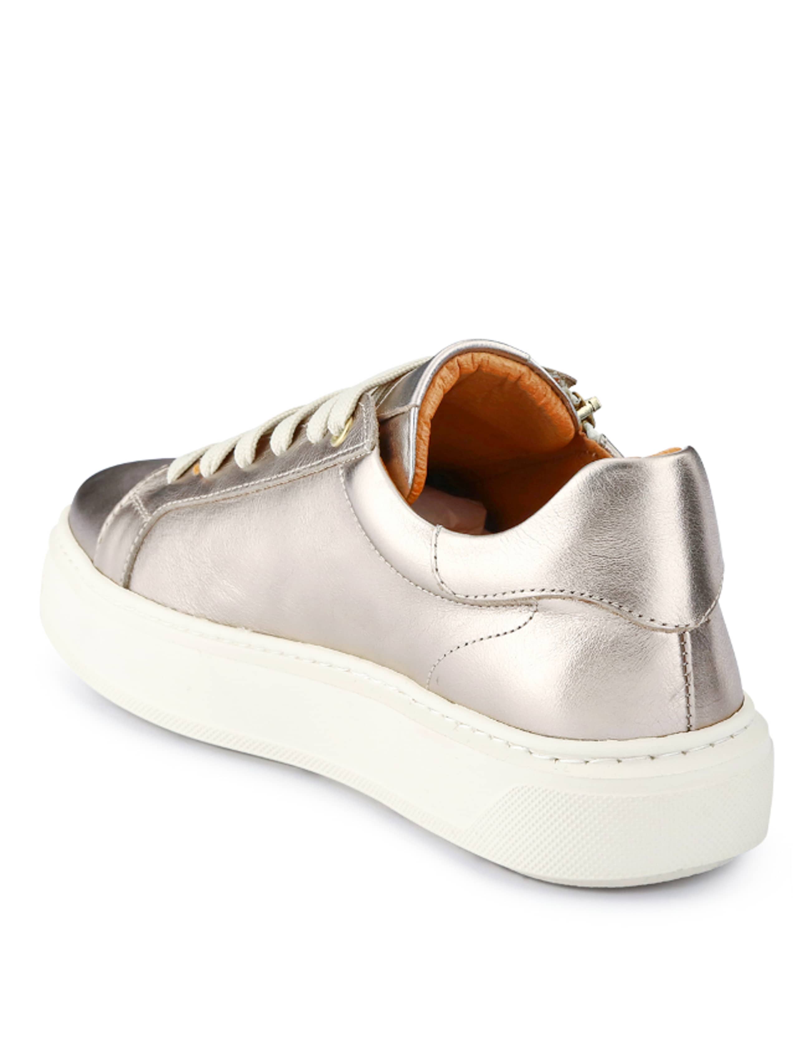 Leather Metallic Zip Chunky Trainers 5 of 7