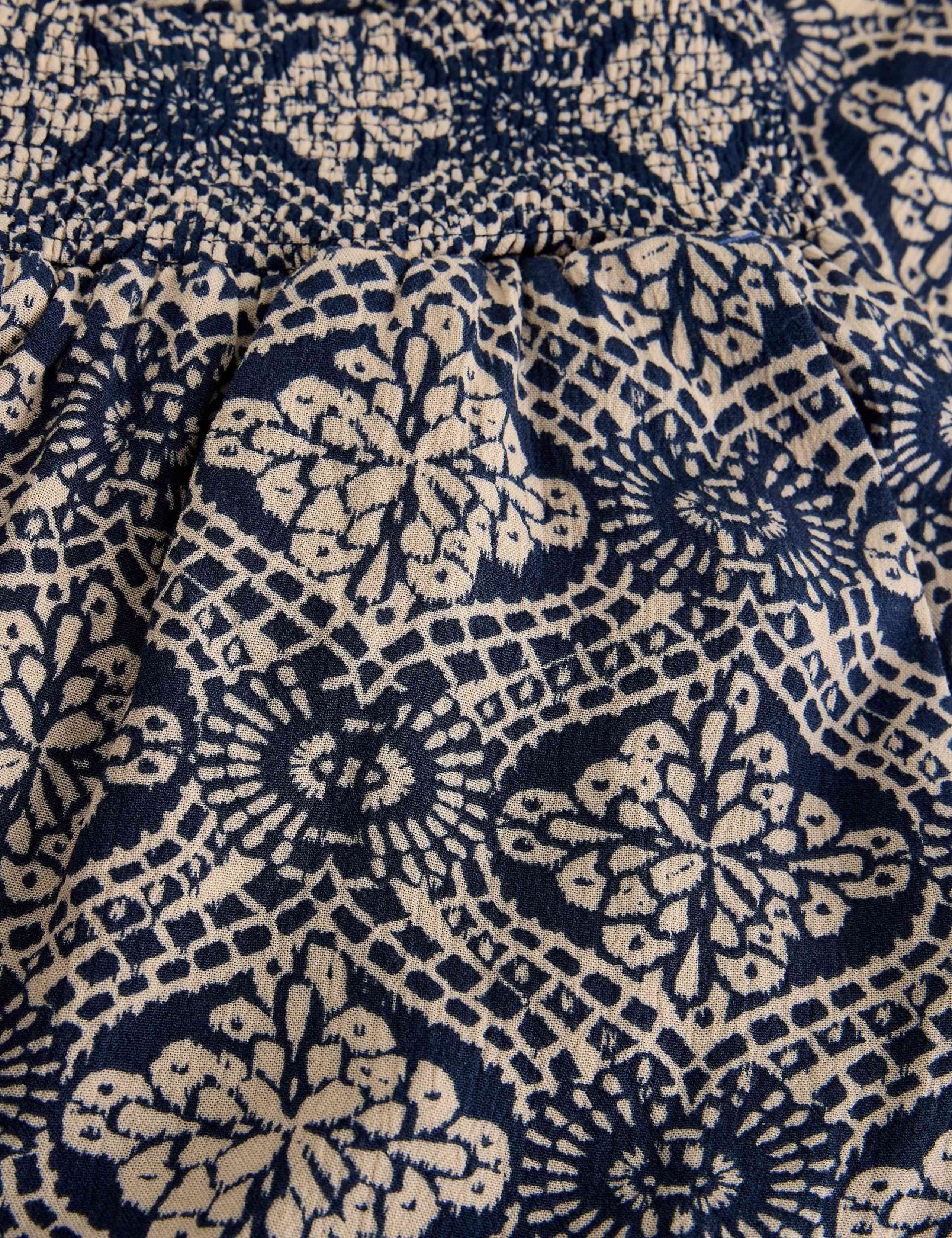 Printed Textured Wide Leg Culottes 5 of 6