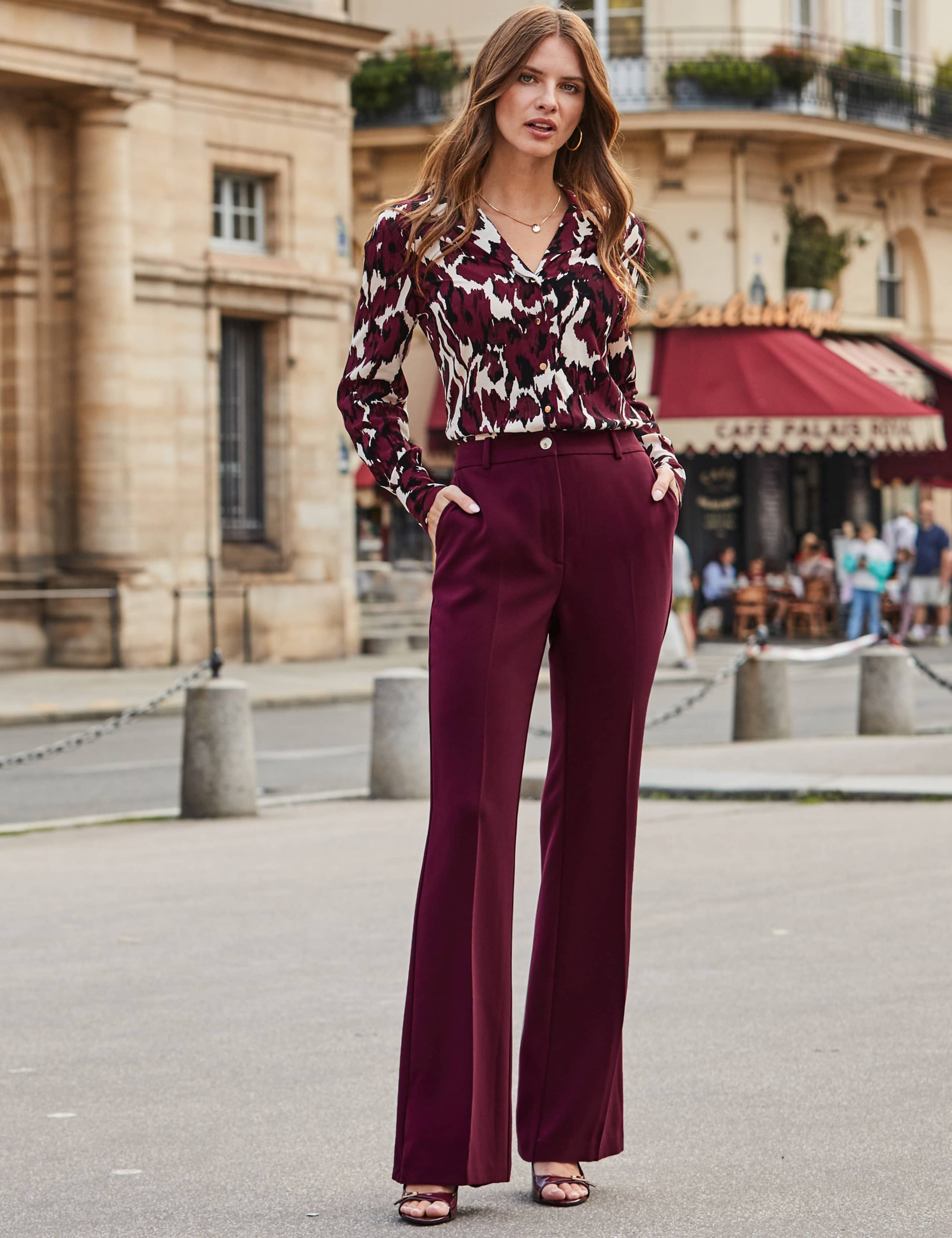 Slim Fit Flare Trousers 3 of 6