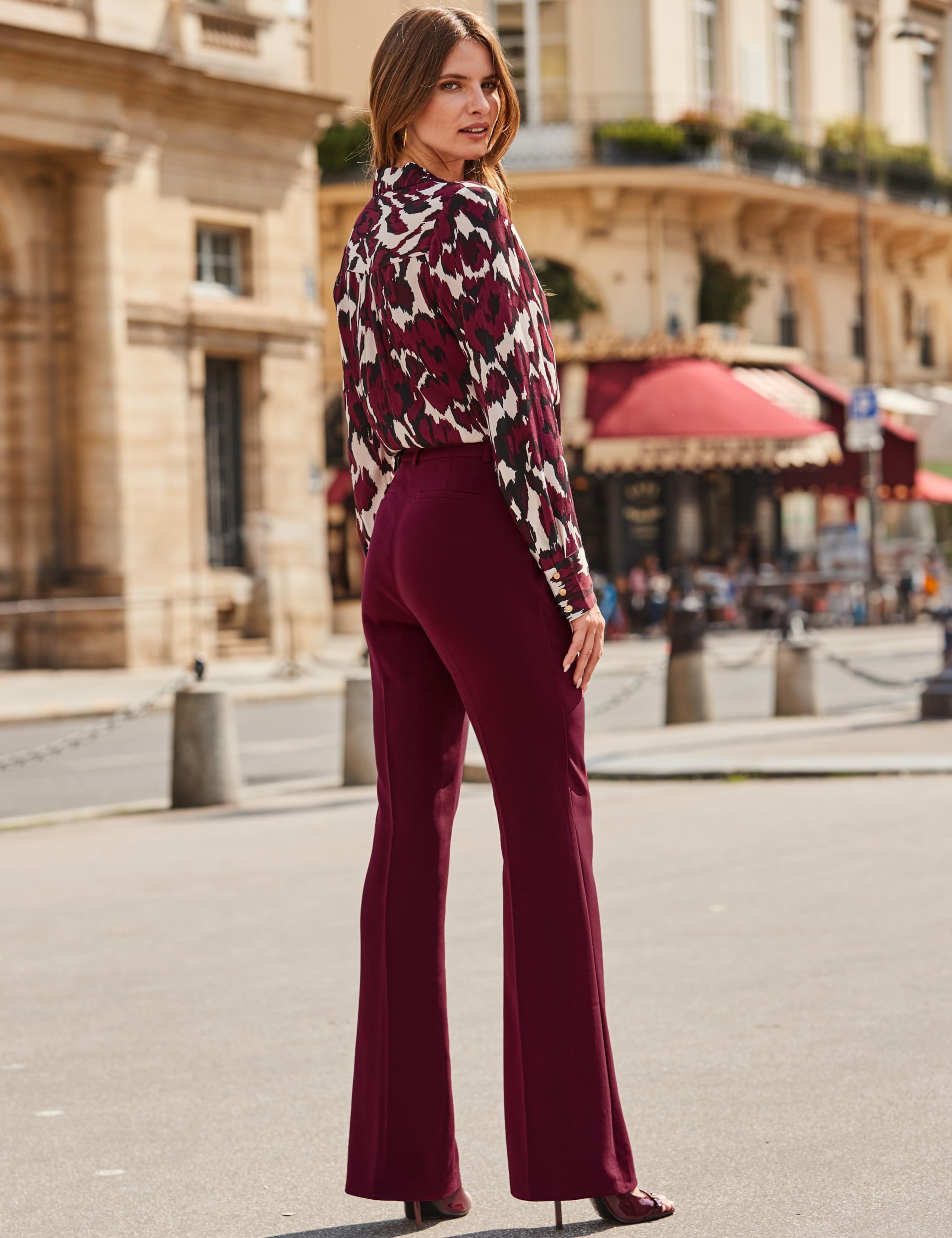 Slim Fit Flare Trousers 4 of 6