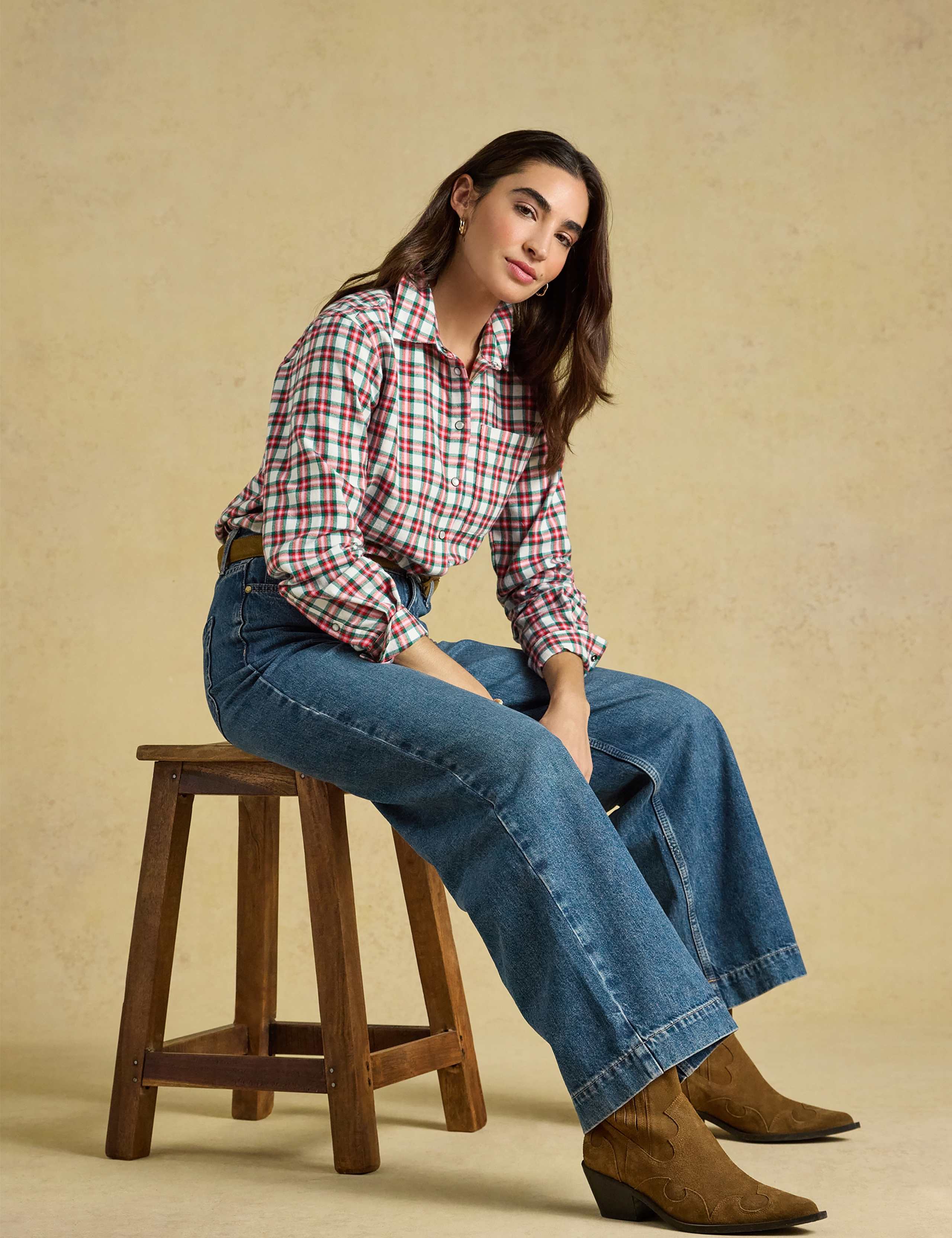 Check Boyfriend Brushed Shirt 7 of 8