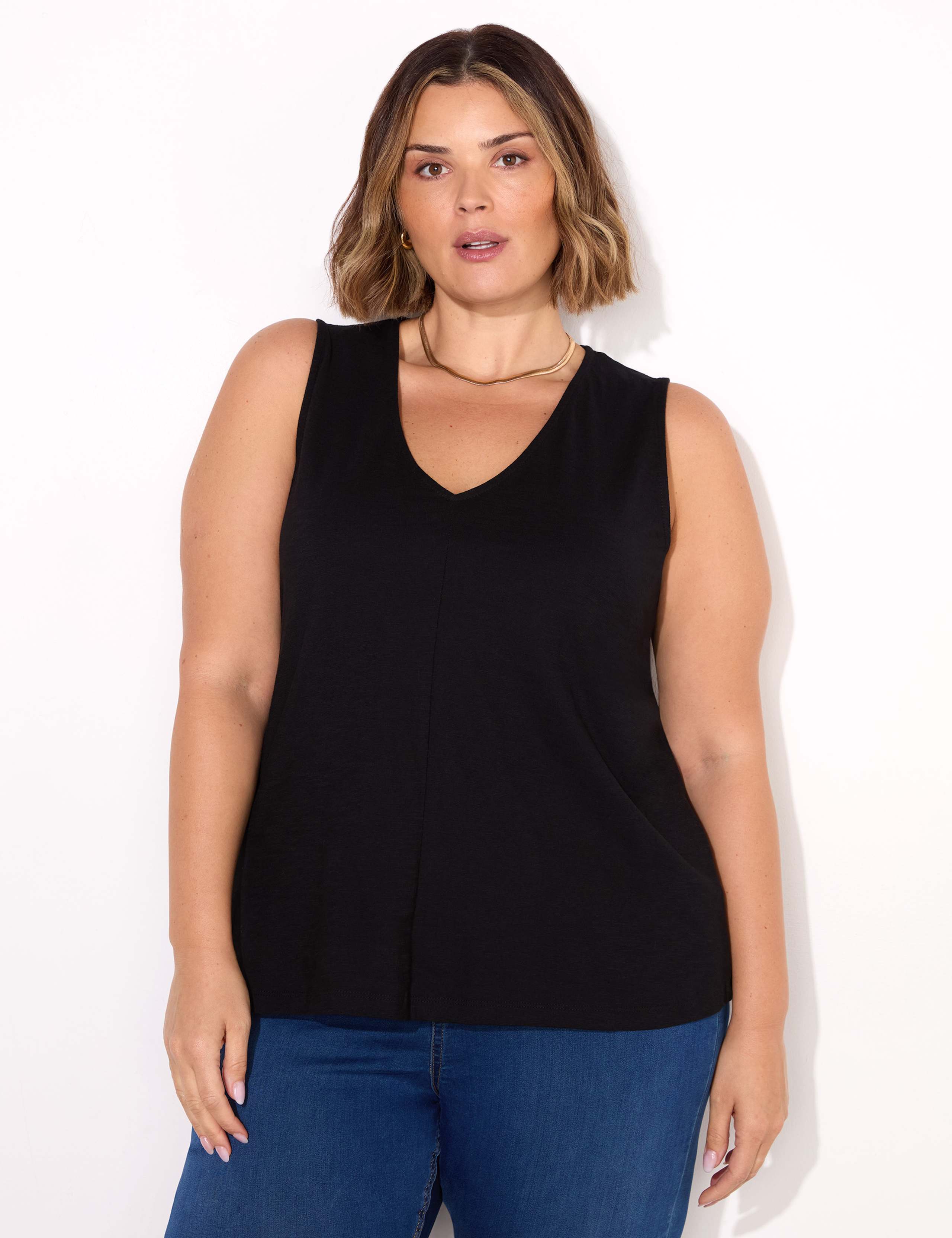 Pure Cotton V-Neck Vest 2 of 4