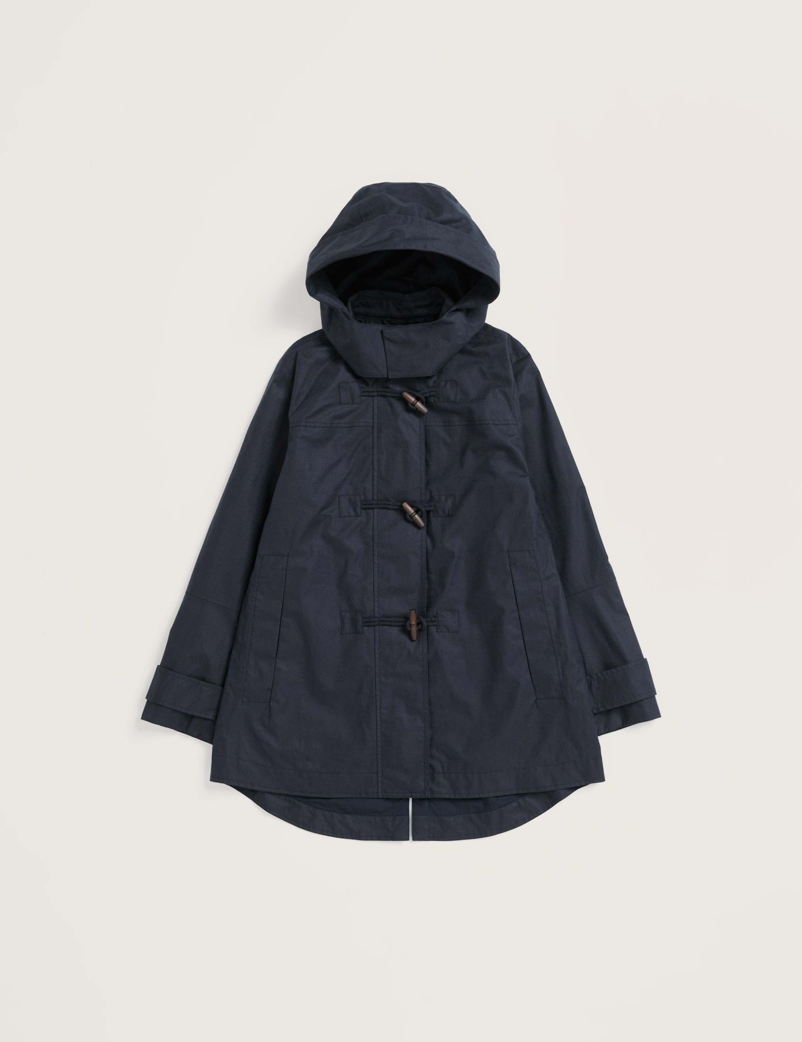 Linen Rich Hooded Duffle Coat 2 of 5