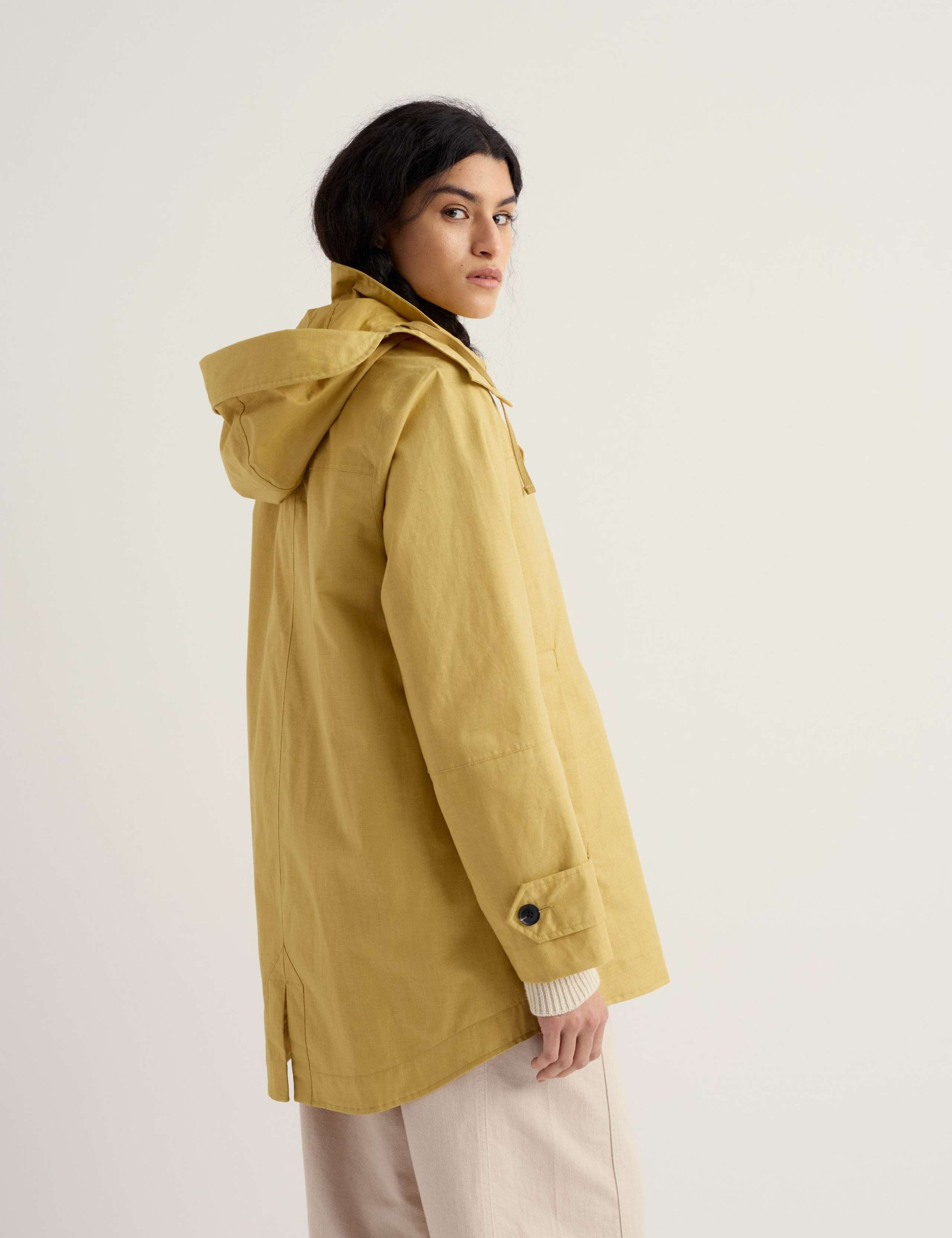 Linen Rich Hooded Duffle Coat 4 of 5