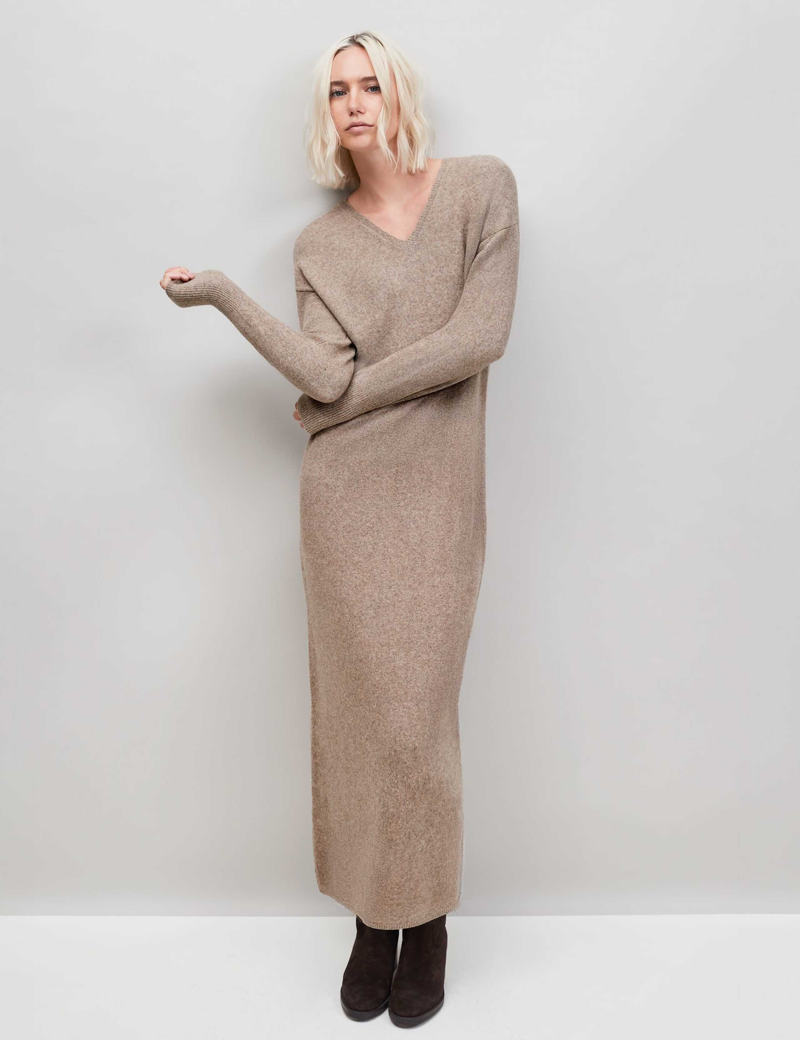 Cotton Blend Midaxi Jumper Dress 2 of 3