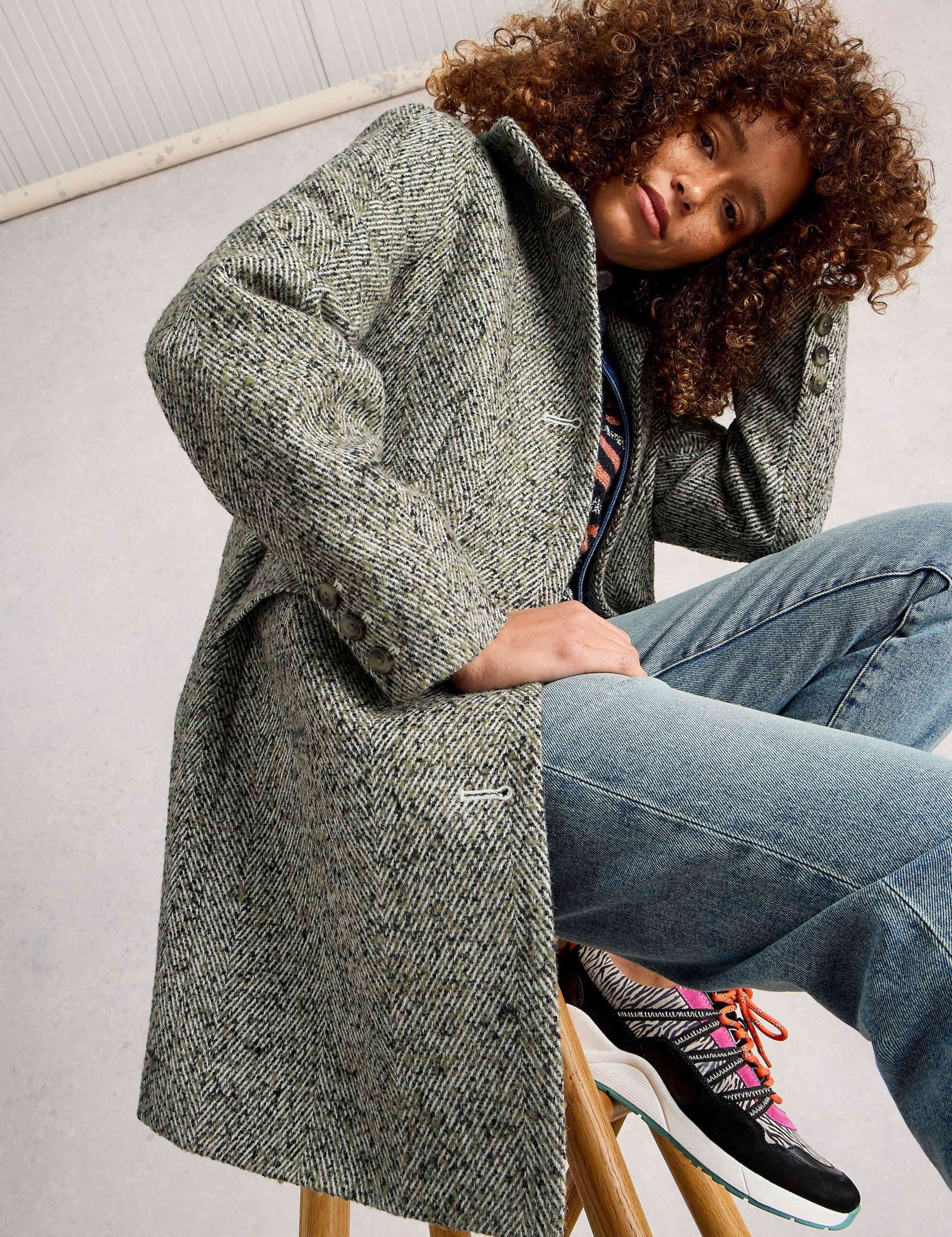 Karla Tweed Wool Blend Coat 3 of 6