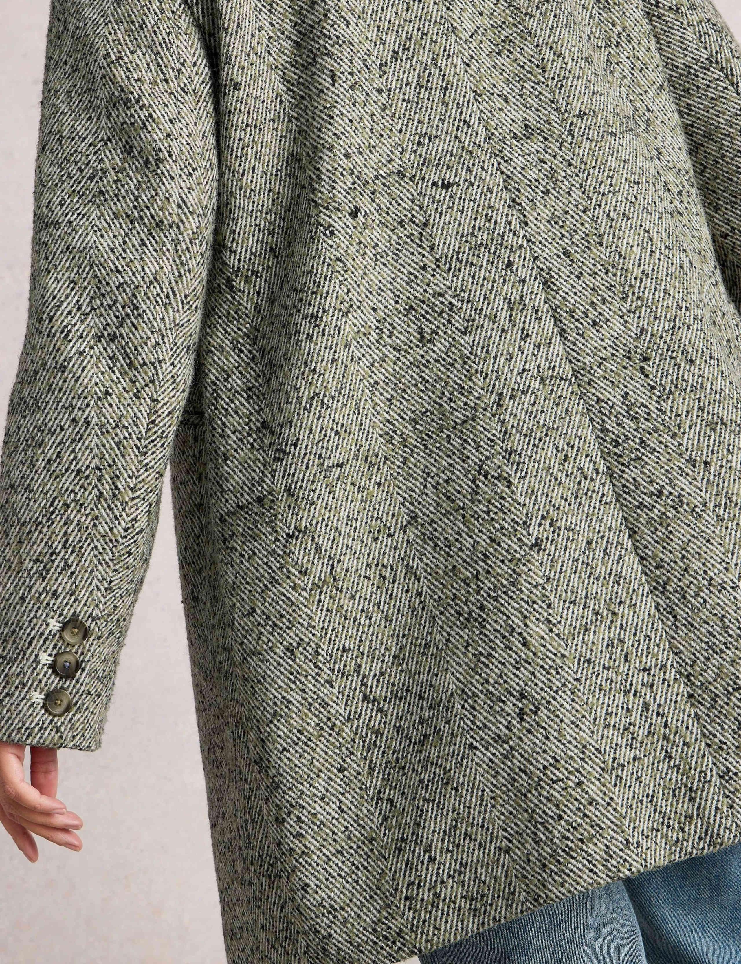 Karla Tweed Wool Blend Coat 4 of 6
