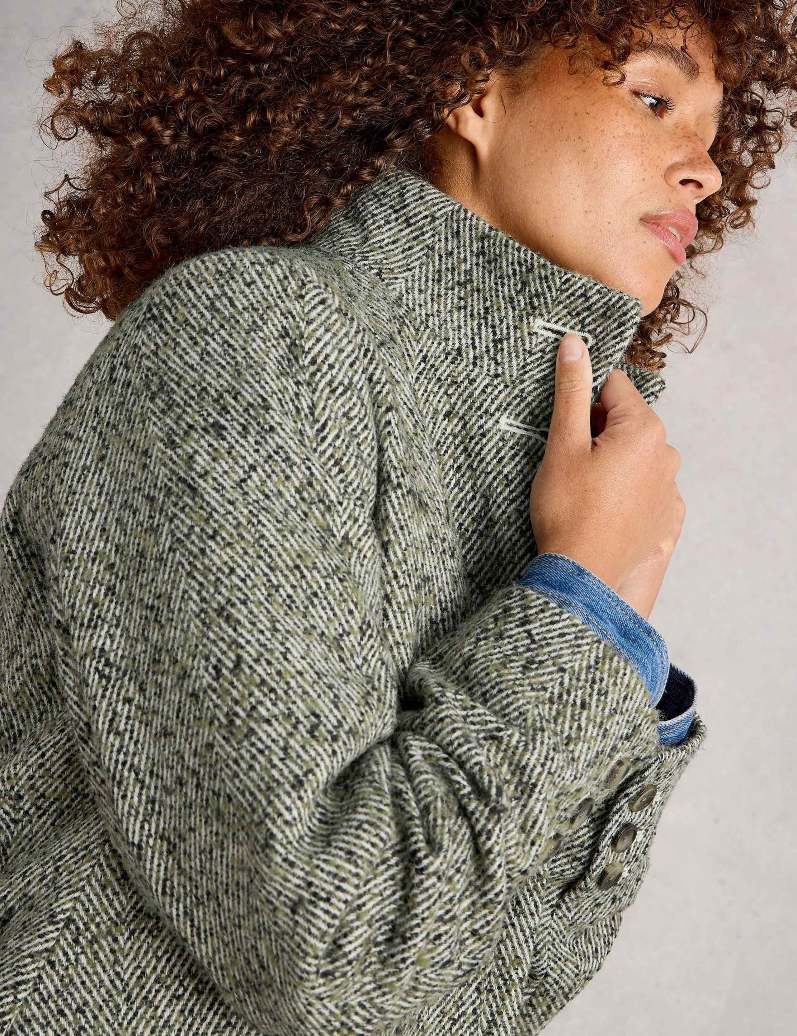 Karla Tweed Wool Blend Coat 6 of 6