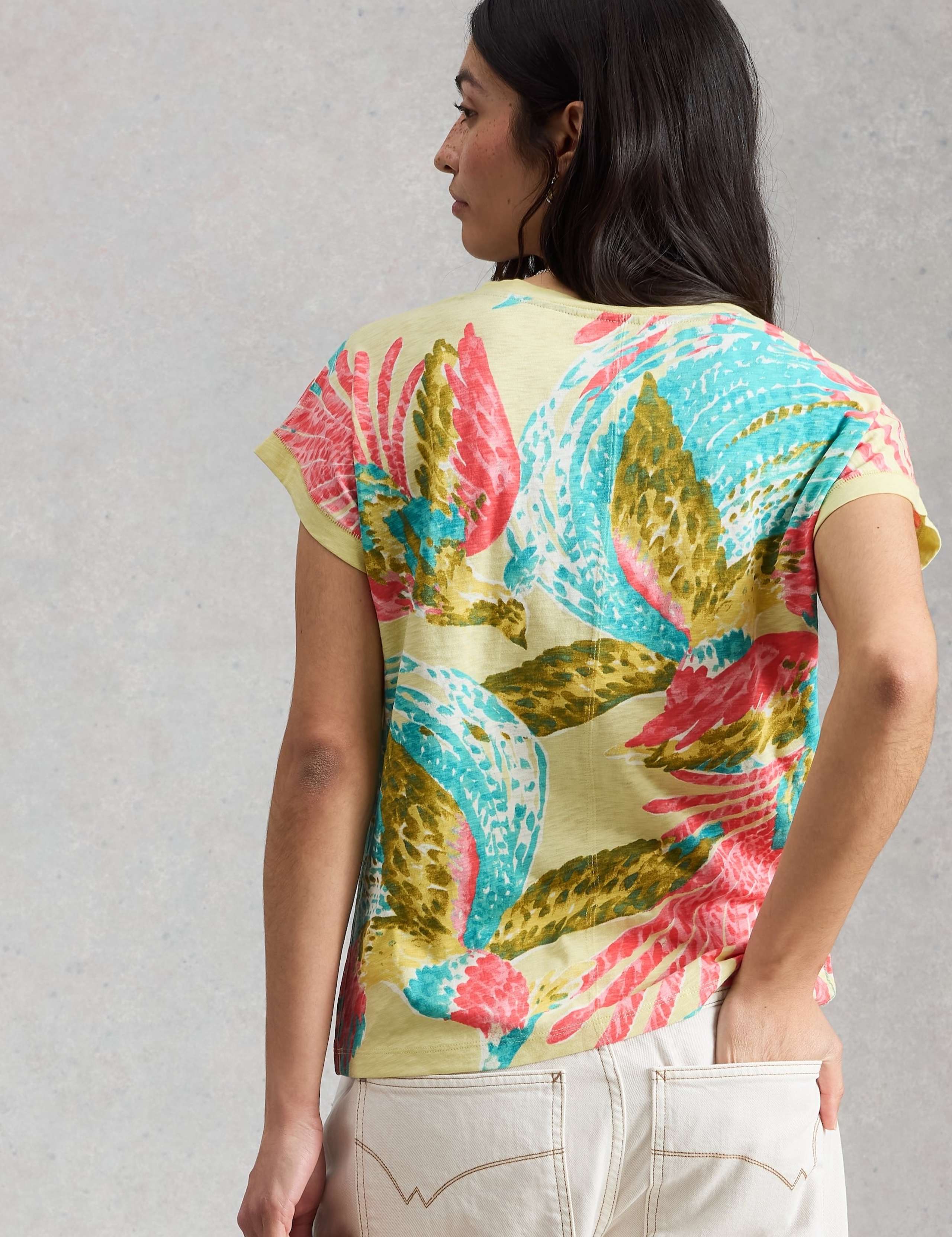 Pure Cotton Floral T-Shirt 3 of 6