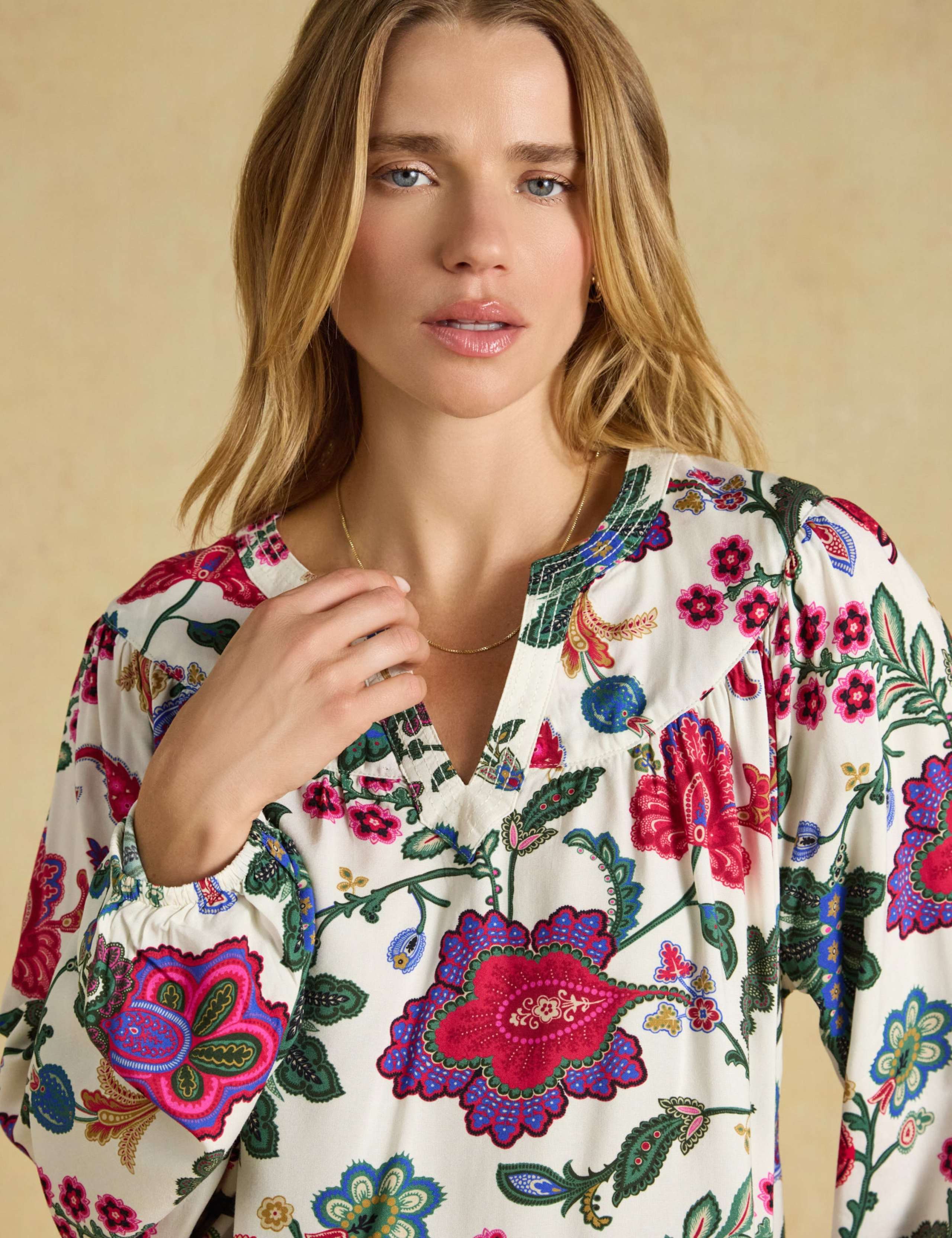 Floral Popover Blouse 2 of 6