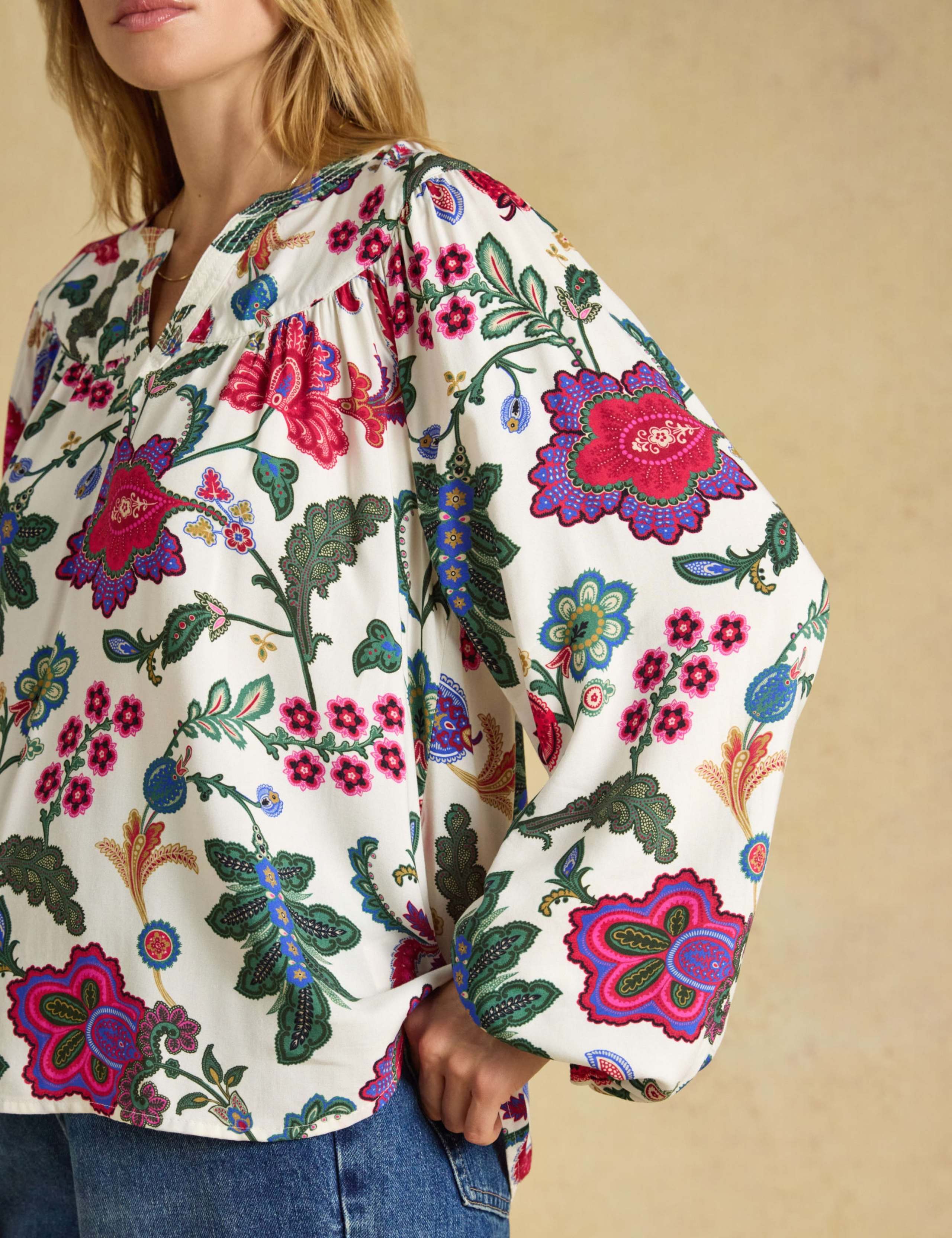 Floral Popover Blouse 3 of 6