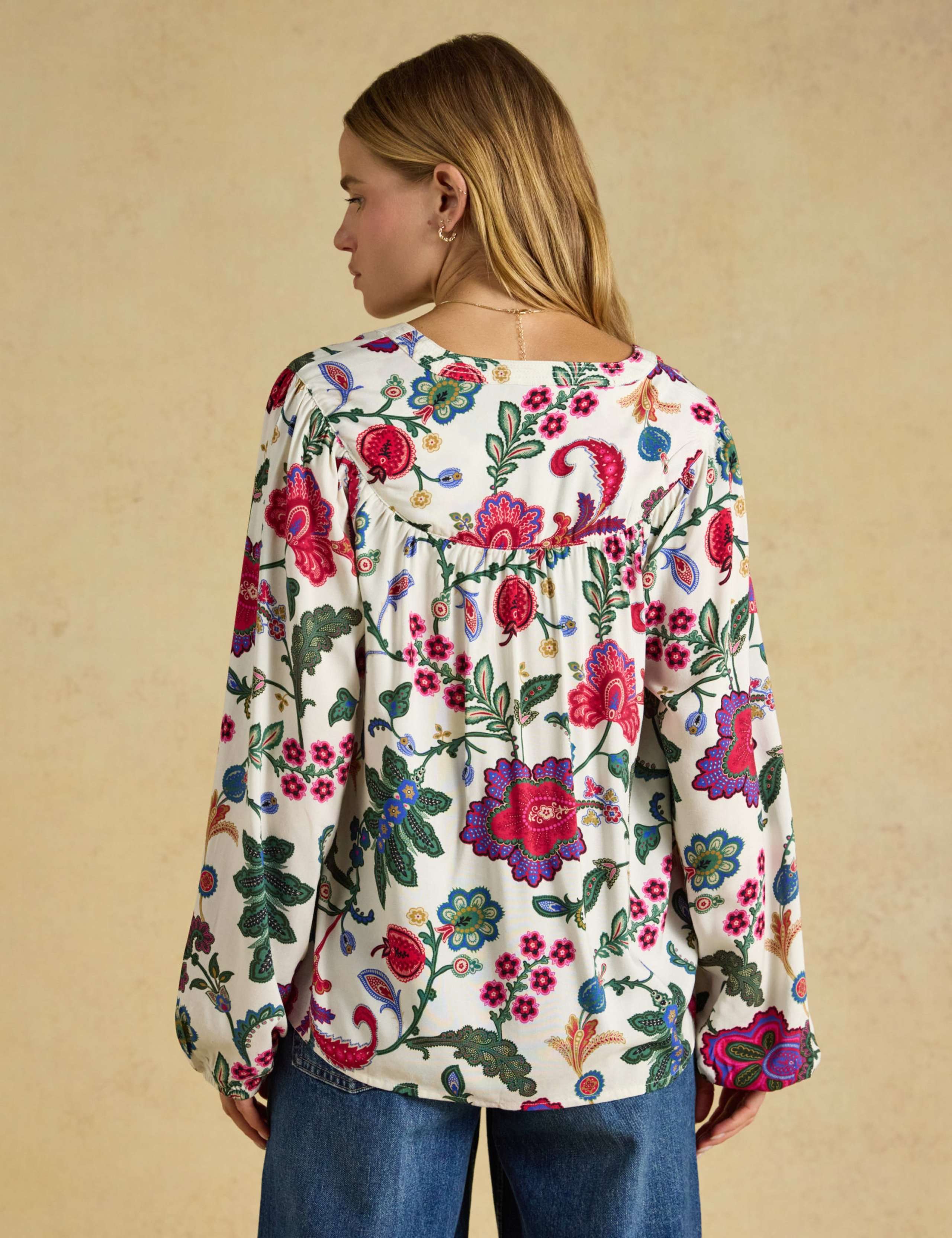 Floral Popover Blouse 5 of 6