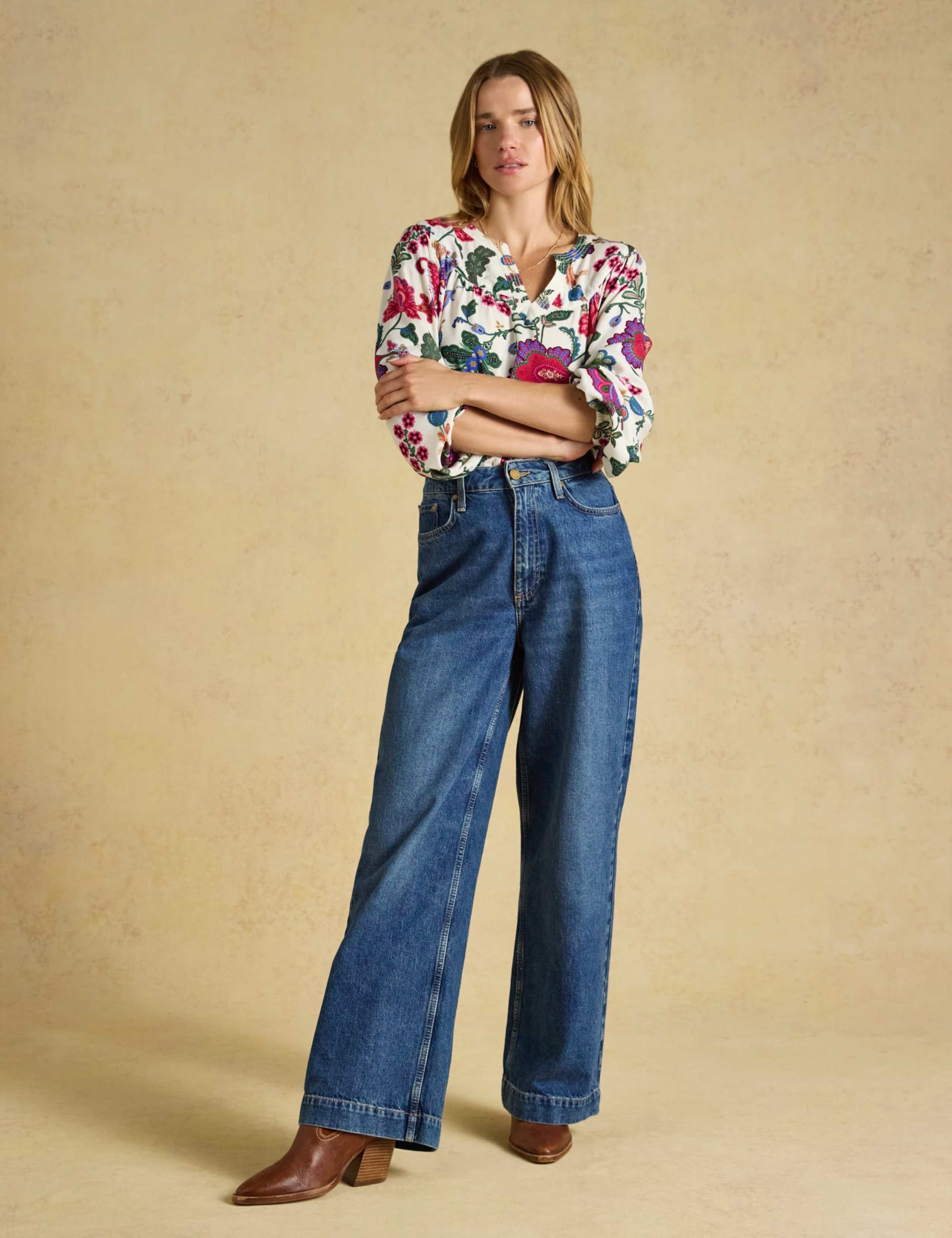 Floral Popover Blouse 6 of 6